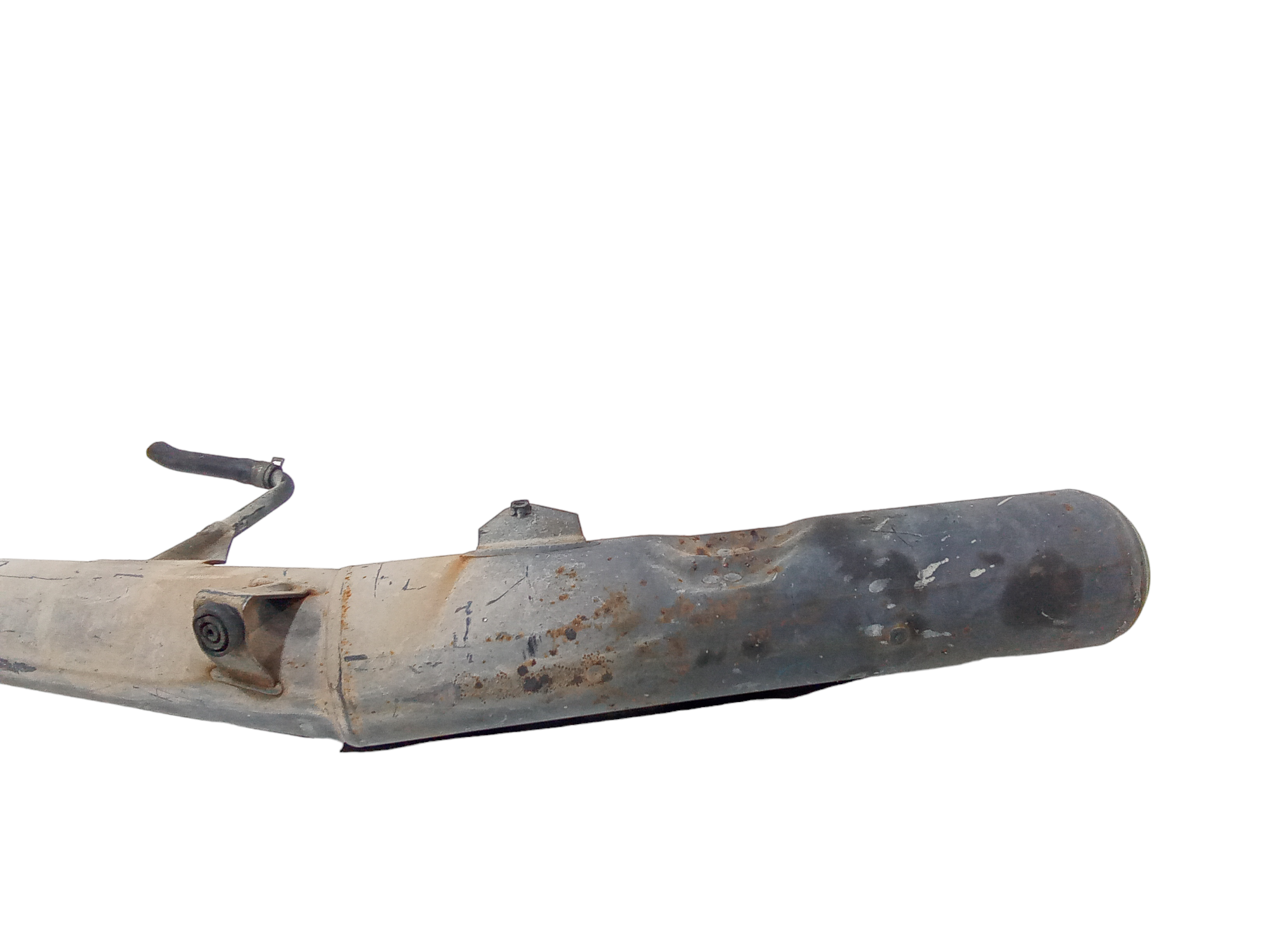 Marmitta completa di terminale scarico per Yamaha YBR 125cc (2005 - 2009)