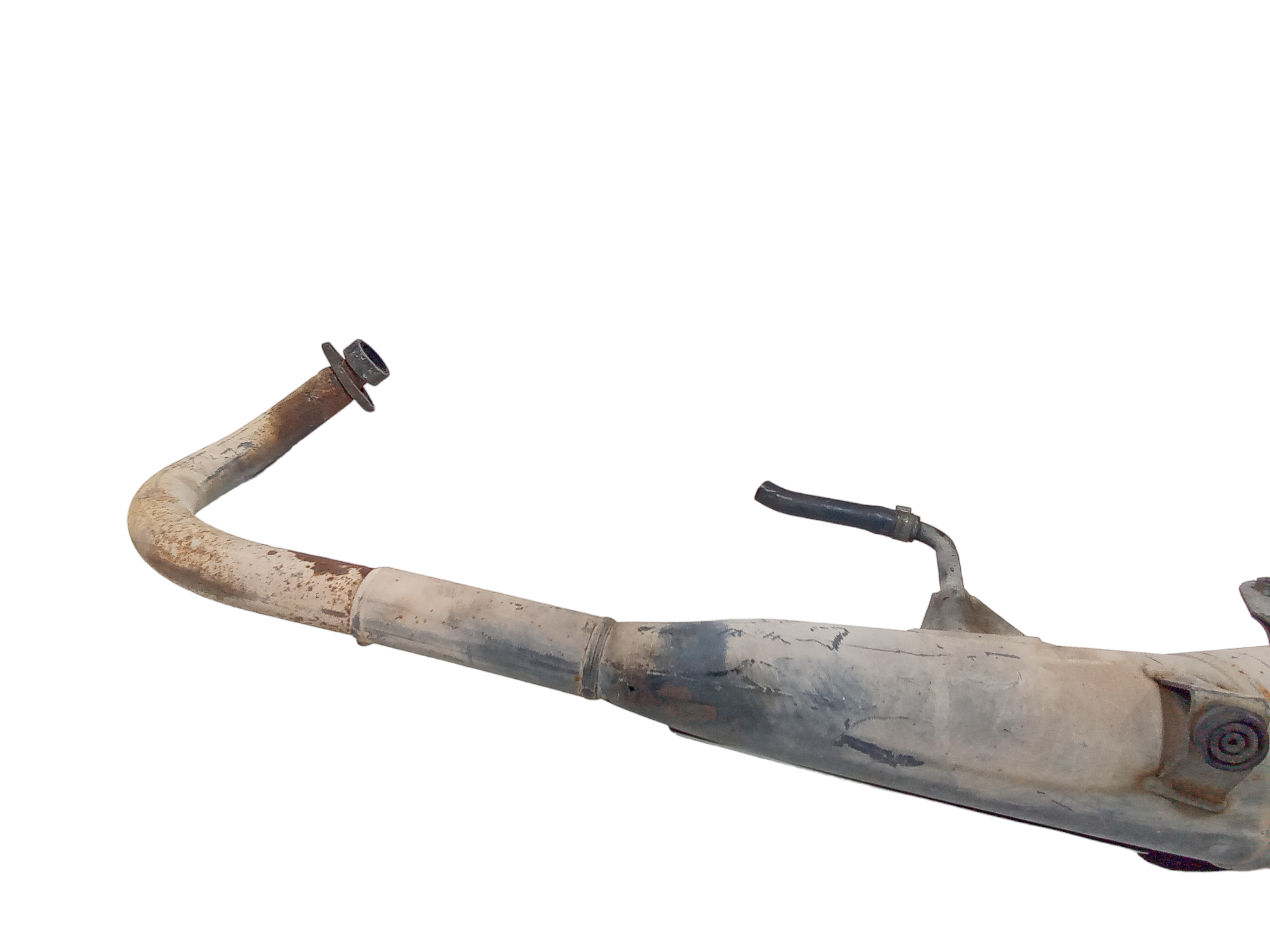 Marmitta completa di terminale scarico per Yamaha YBR 125cc (2005 - 2009)