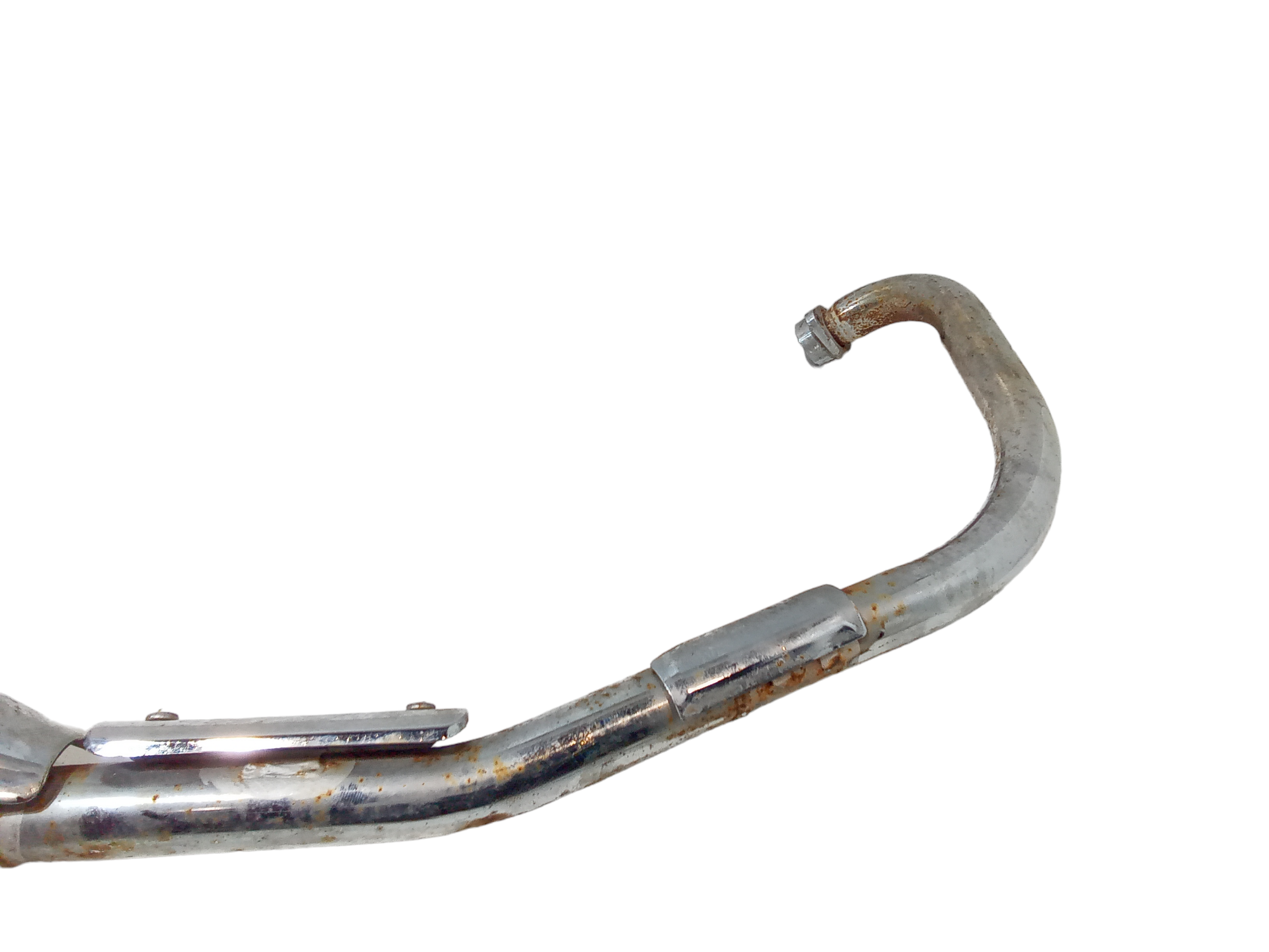 Marmitta completa di terminale scarico per Yamaha YBR 125cc (2005 - 2009)