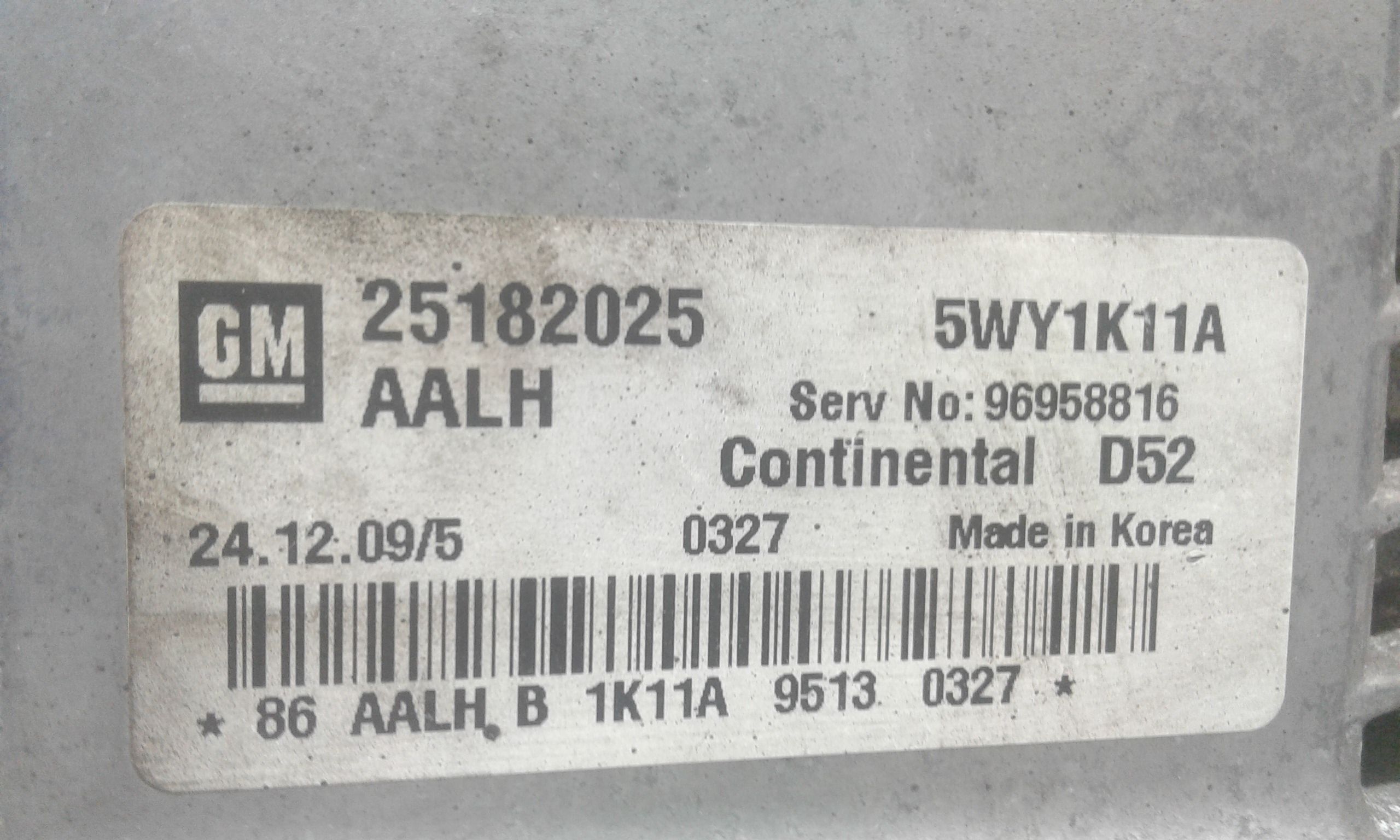 Centralina motore CHEVROLET Spark 1 Serie