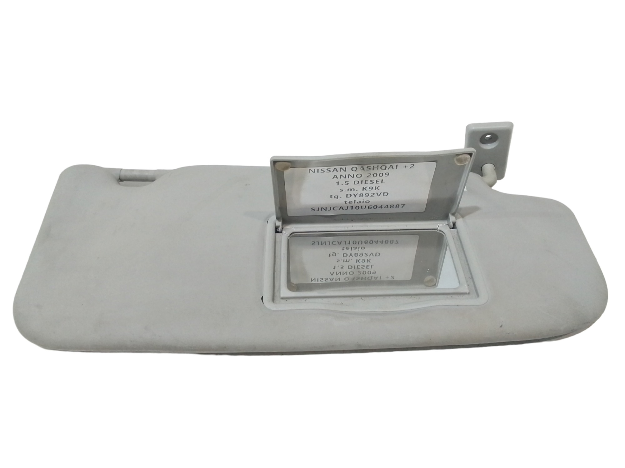 Parasole aletta Lato Passeggero per Nissan Qashqai +2 (2008 - 2013)