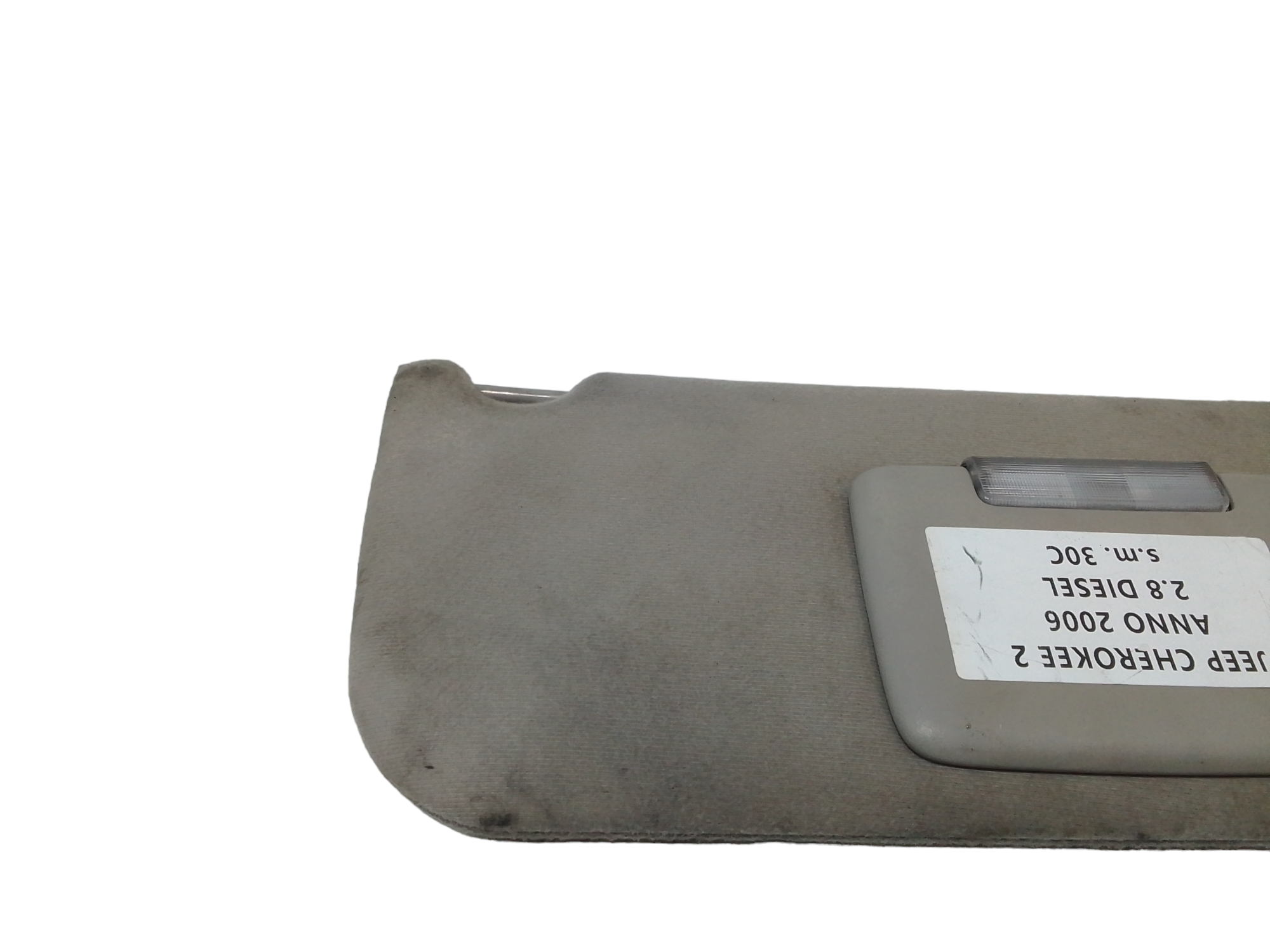 Parasole aletta Lato Passeggero per Jeep Cherokee 4 Serie (2005 - 2008)