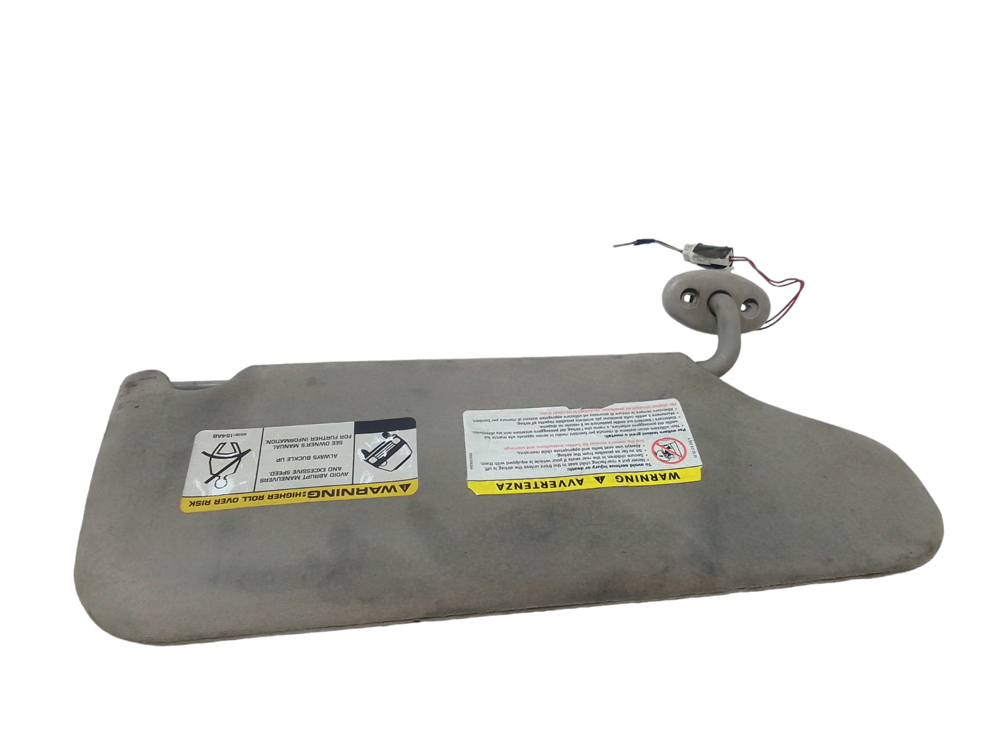 Parasole aletta anteriore Lato Guida per Jeep Cherokee 4 Serie (2005 - 2008)