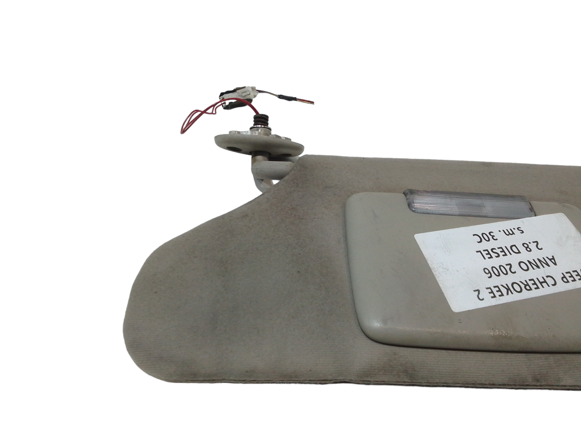 Parasole aletta anteriore Lato Guida per Jeep Cherokee 4 Serie (2005 - 2008)