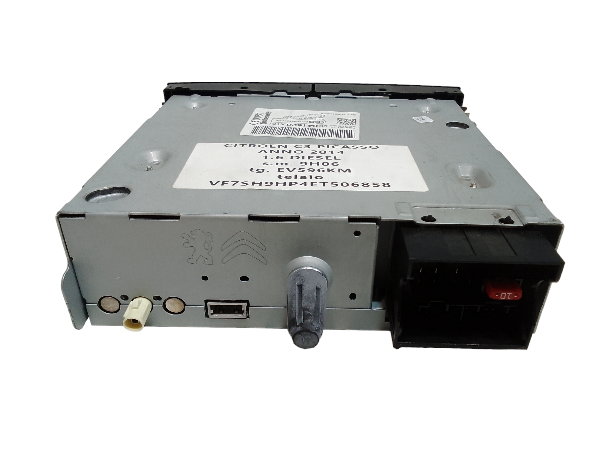 Autoradio per Citroen C3 Picasso (08>) (2008 - In produzione)