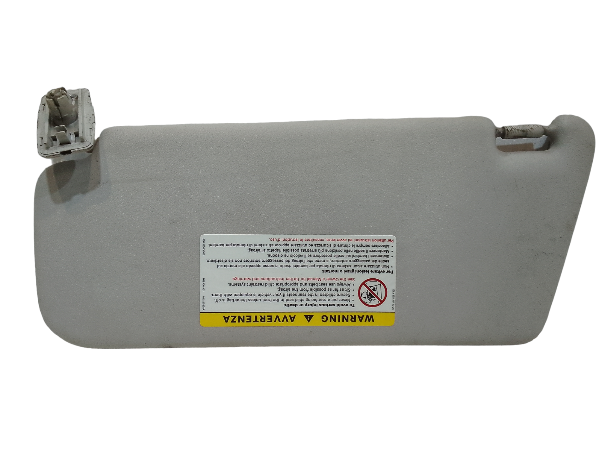 Parasole aletta Lato Passeggero per Mercedes Classe B W245 1 Serie (2005 - 2011)