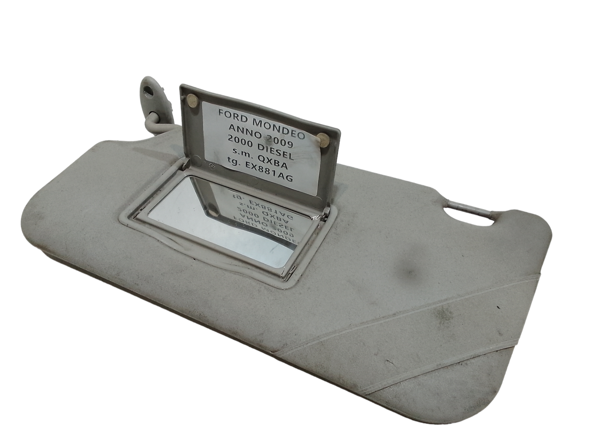 Parasole aletta anteriore Lato Guida per Ford Mondeo Berlina 6 Serie (2007 - 2010)