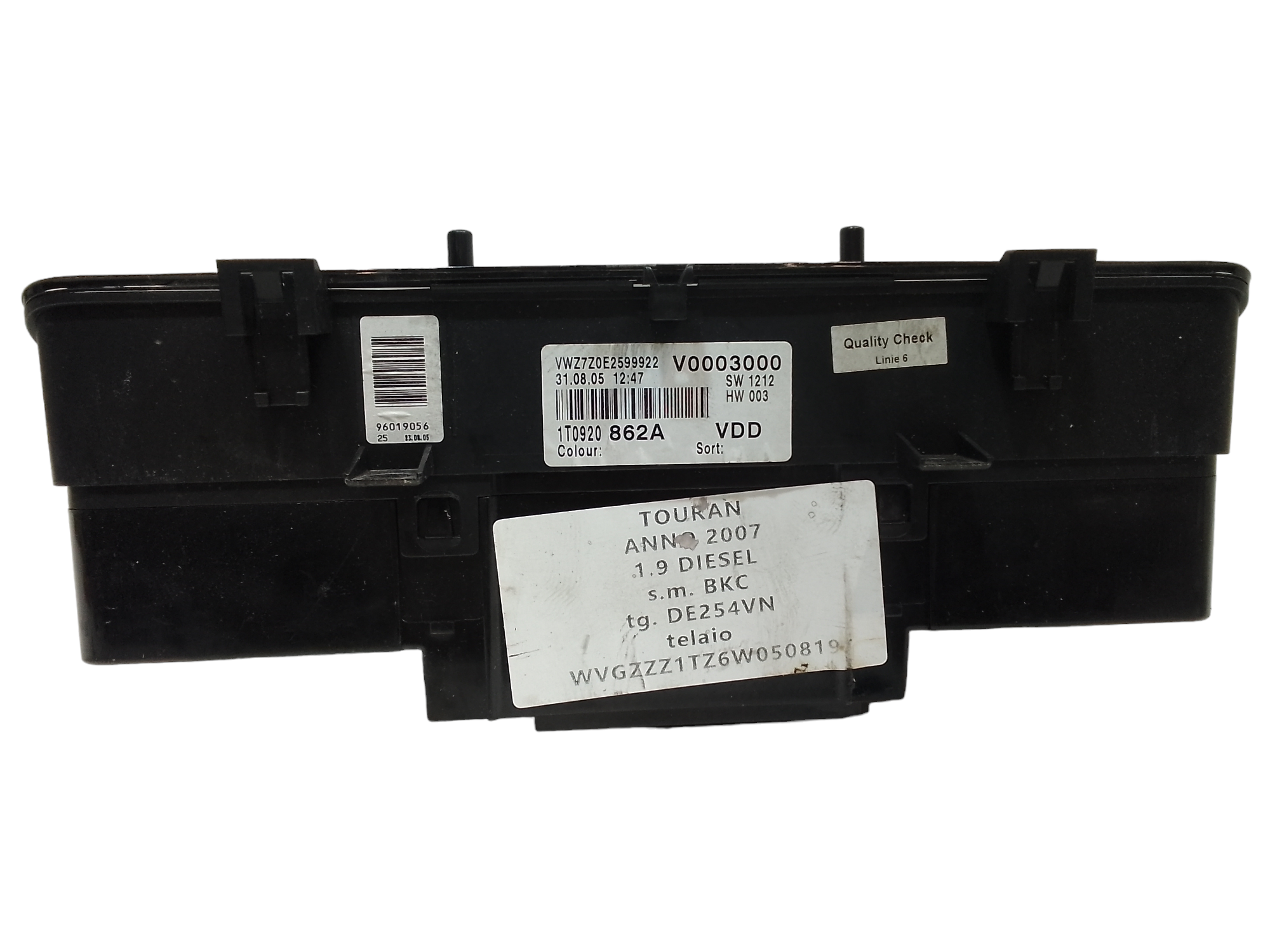 Quadro Strumenti per Volkswagen Touran 1 Serie (2003 - 2007)