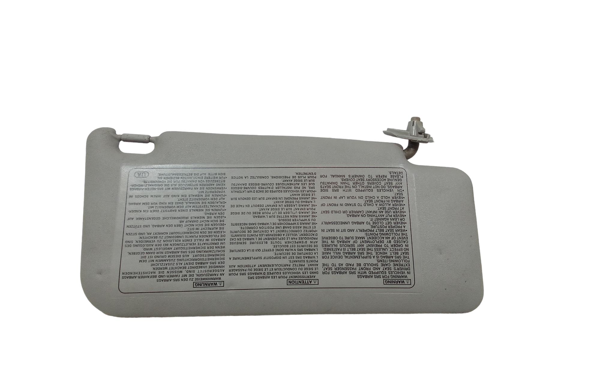 Parasole aletta anteriore Lato Guida per Daihatsu Trevis 2 Serie (2004 - 2010)