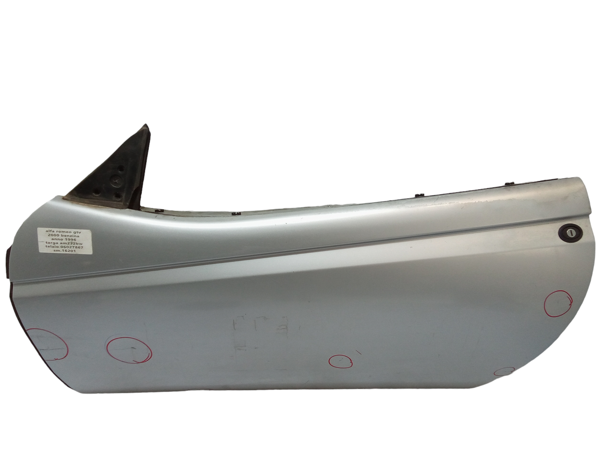 Portiera Anteriore Sinistra per Alfa Romeo Gtv Serie (916_) (98>03) (1998 - 2003)