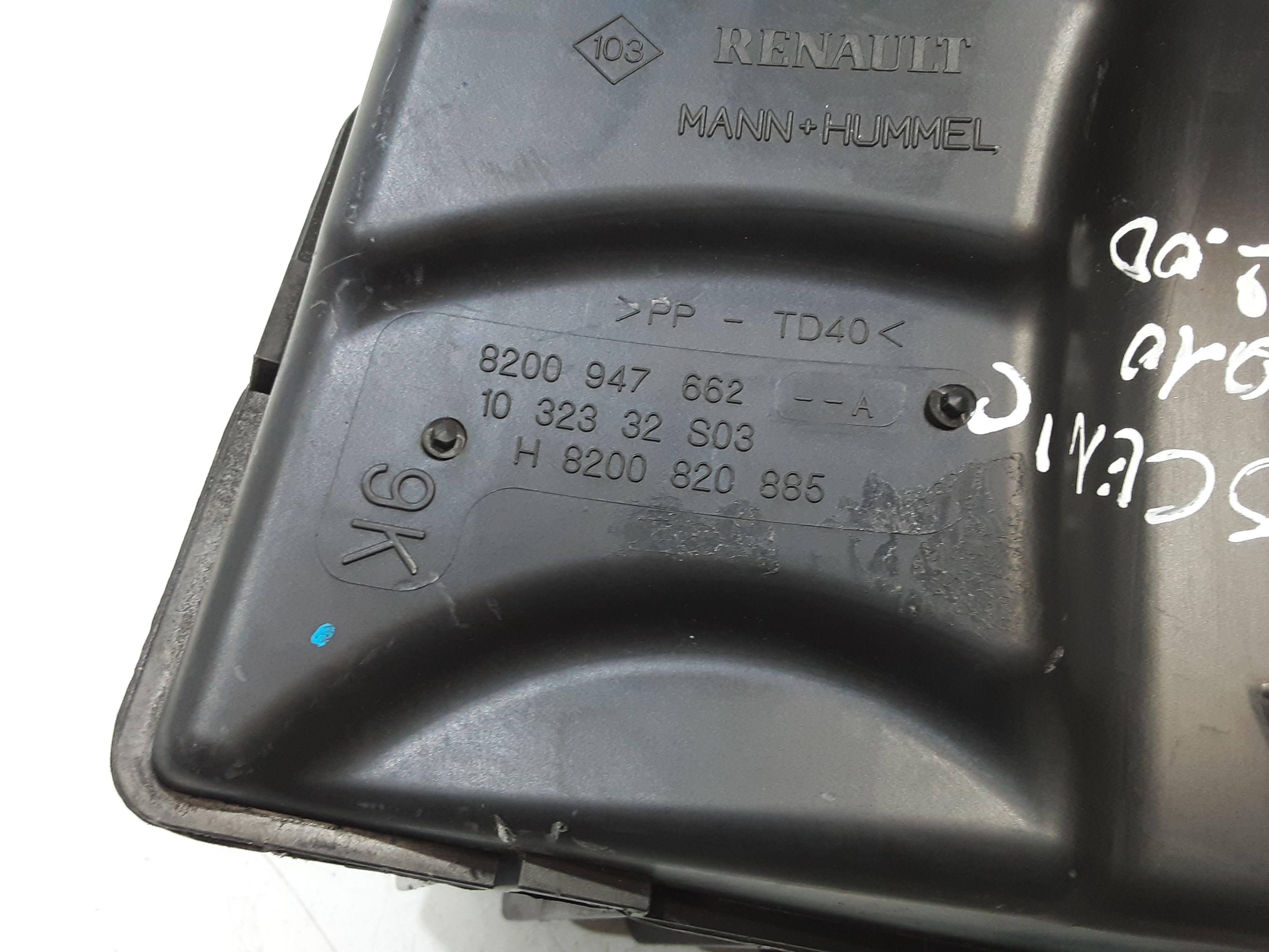 Box scatola filtro aria RENAULT Scenic Serie (09>16)