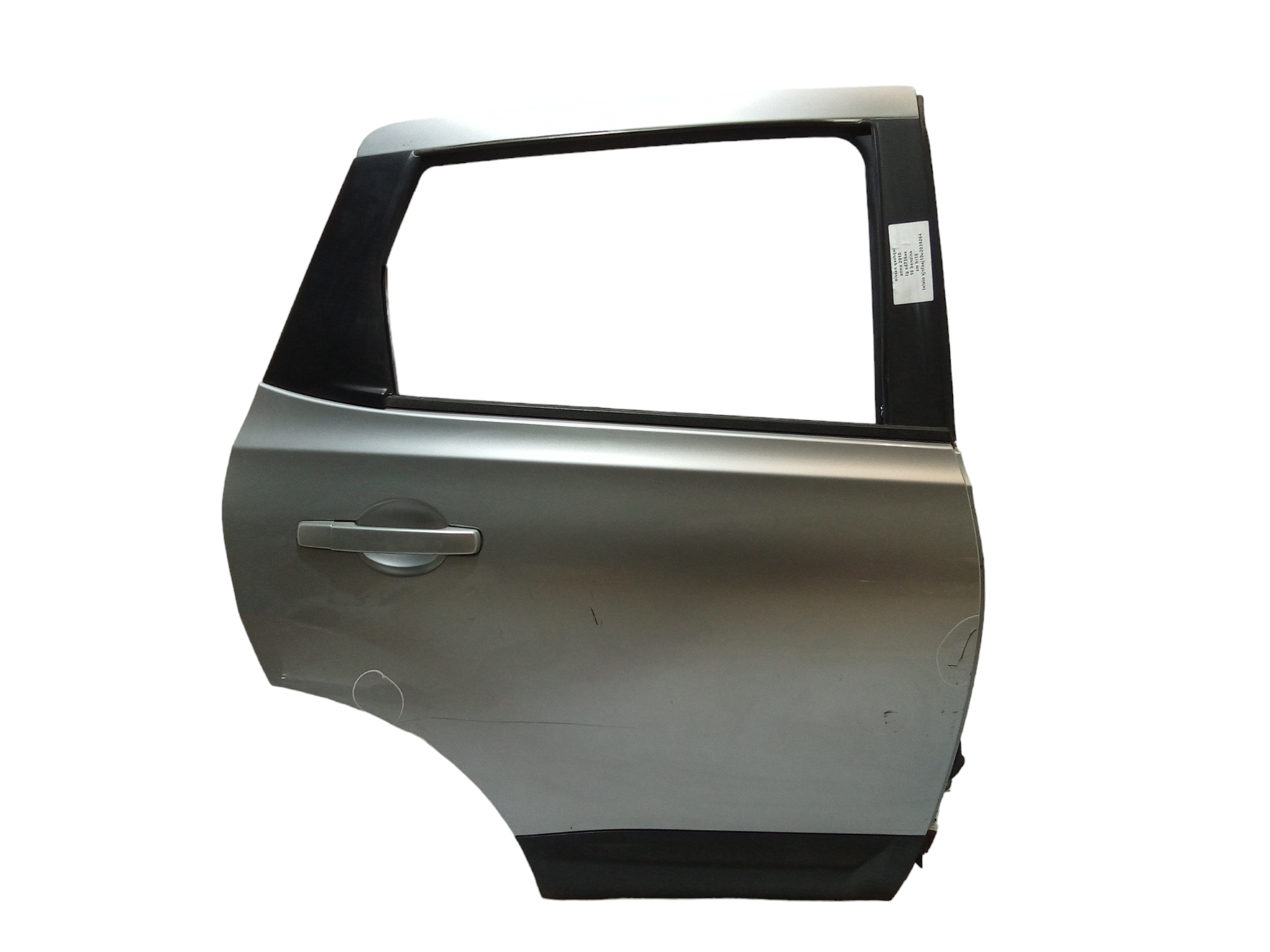 Portiera Posteriore Destra per Nissan Qashqai 2 Serie (2010 - 2013)