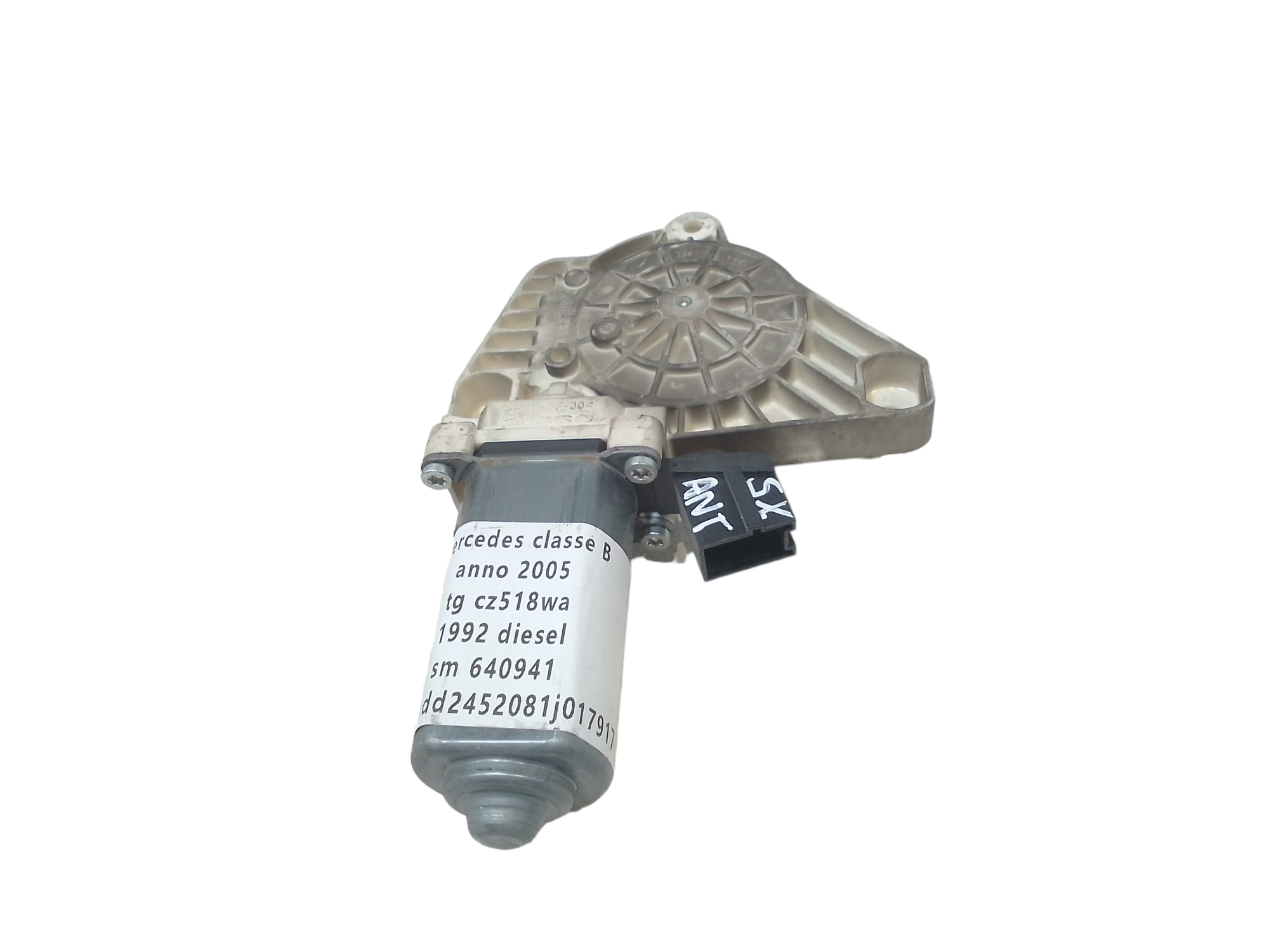 Motorino Alzavetro anteriore Sinistro per Mercedes Classe B W245 1 Serie (2005 - 2011)