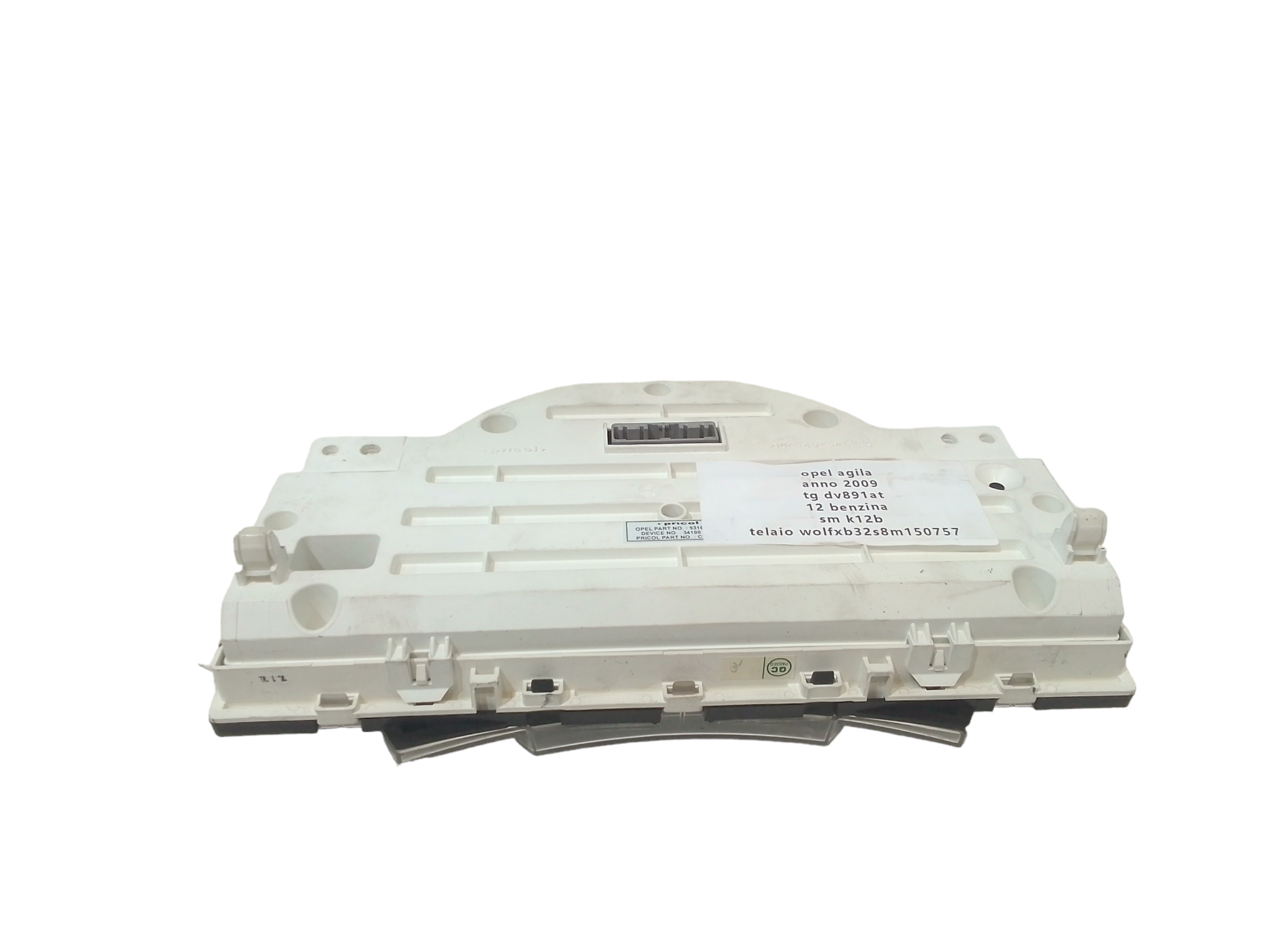 Quadro Strumenti per Opel Agila B (2008 - In produzione)