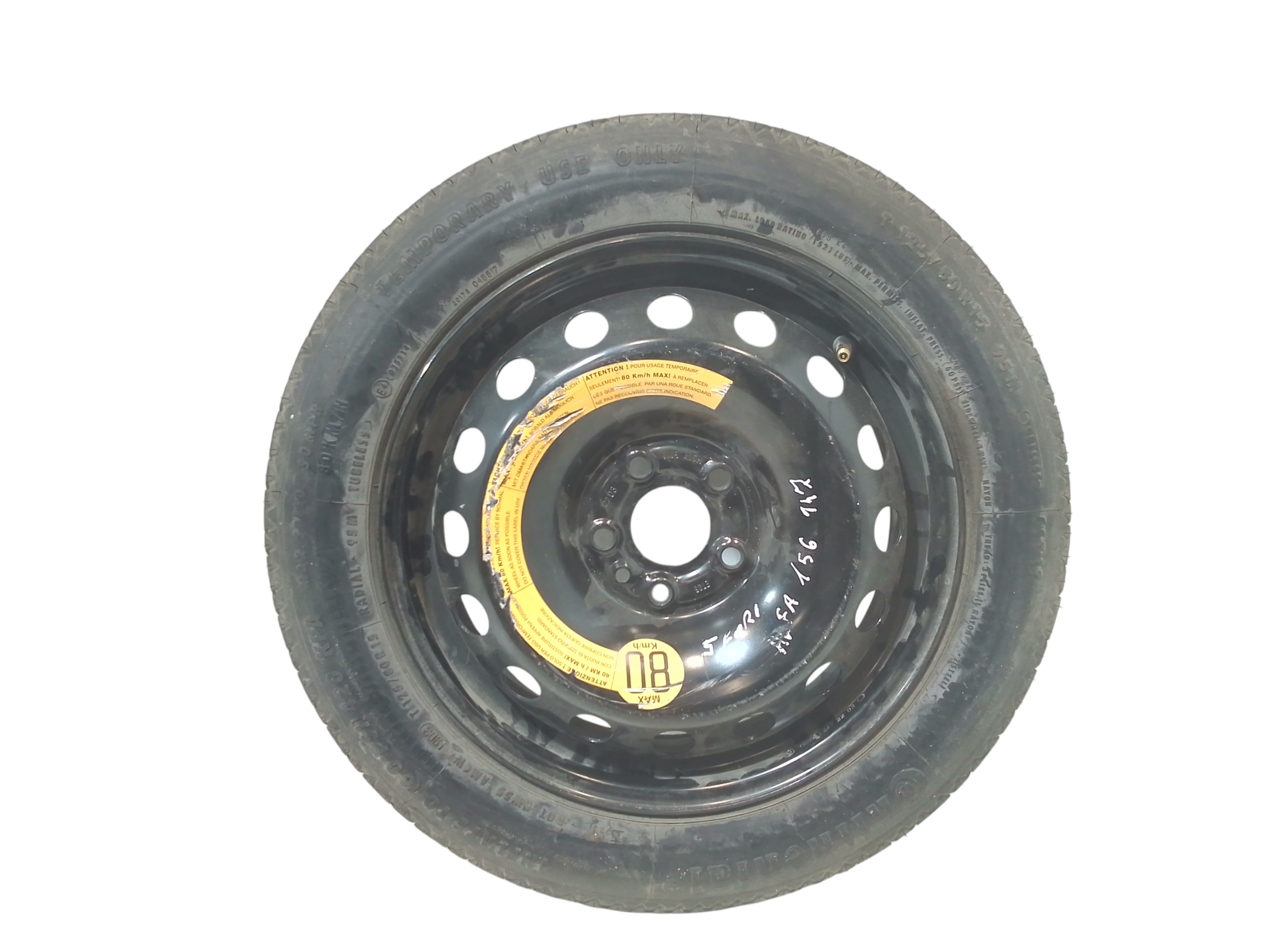 Ruotino di scorta per Alfa Romeo 156 Berlina Serie (932_) (03>05) (2003 - 2005)