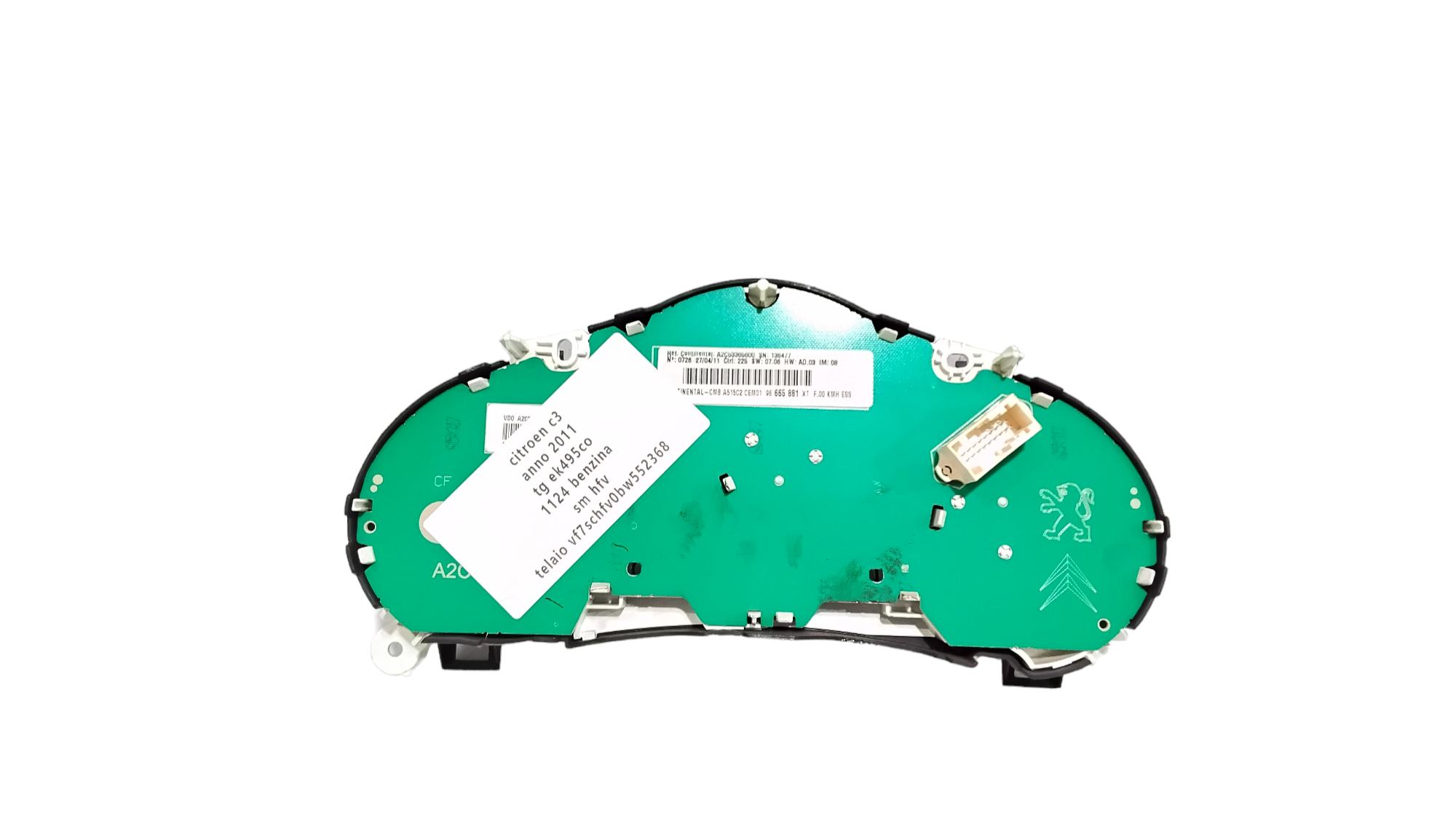 Quadro Strumenti per Citroen C3 Serie (2009 - 2015)