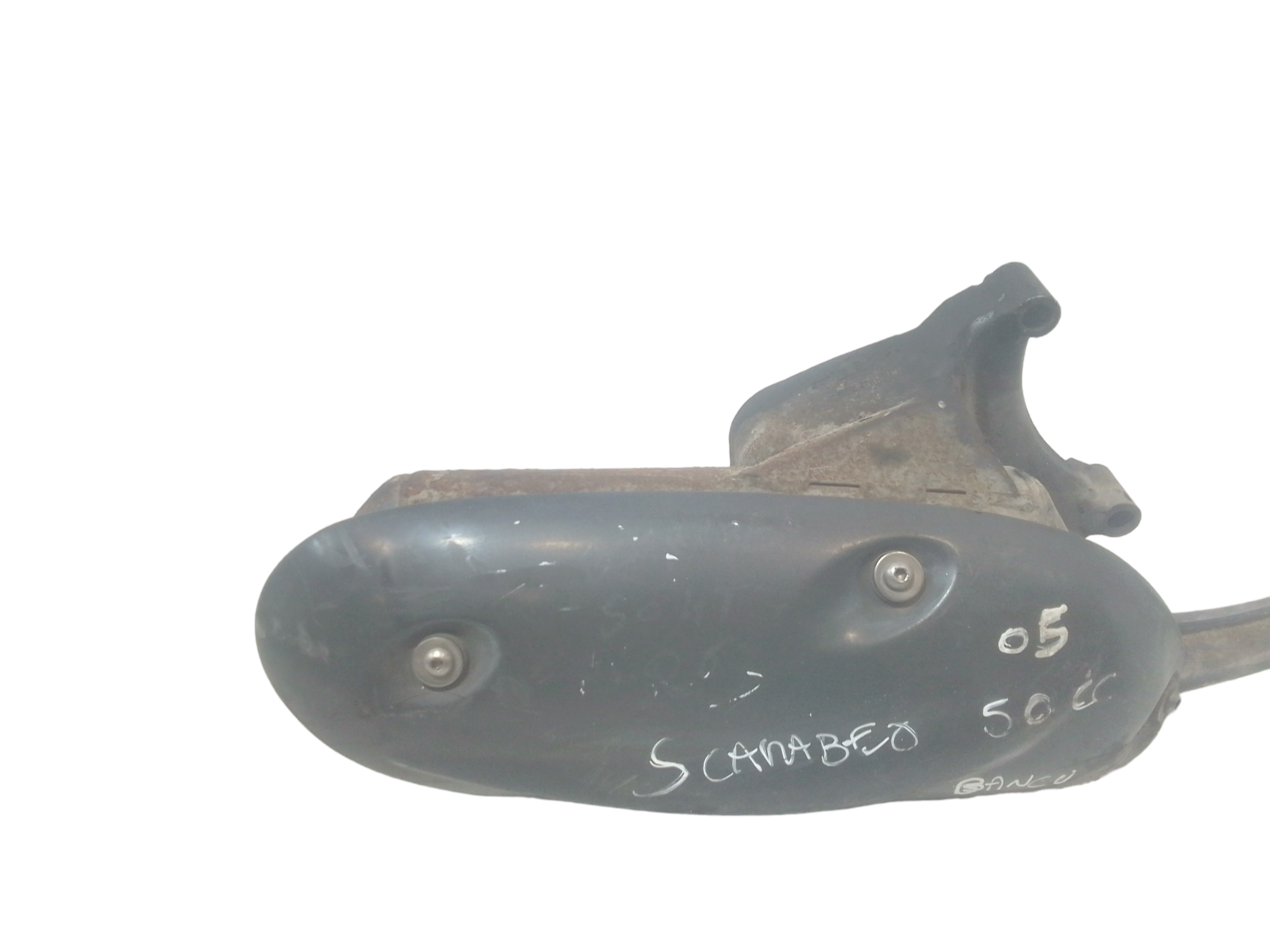 Marmitta completa di terminale scarico per Aprilia Scarabeo 50cc (01>04) (2001 - 2004)