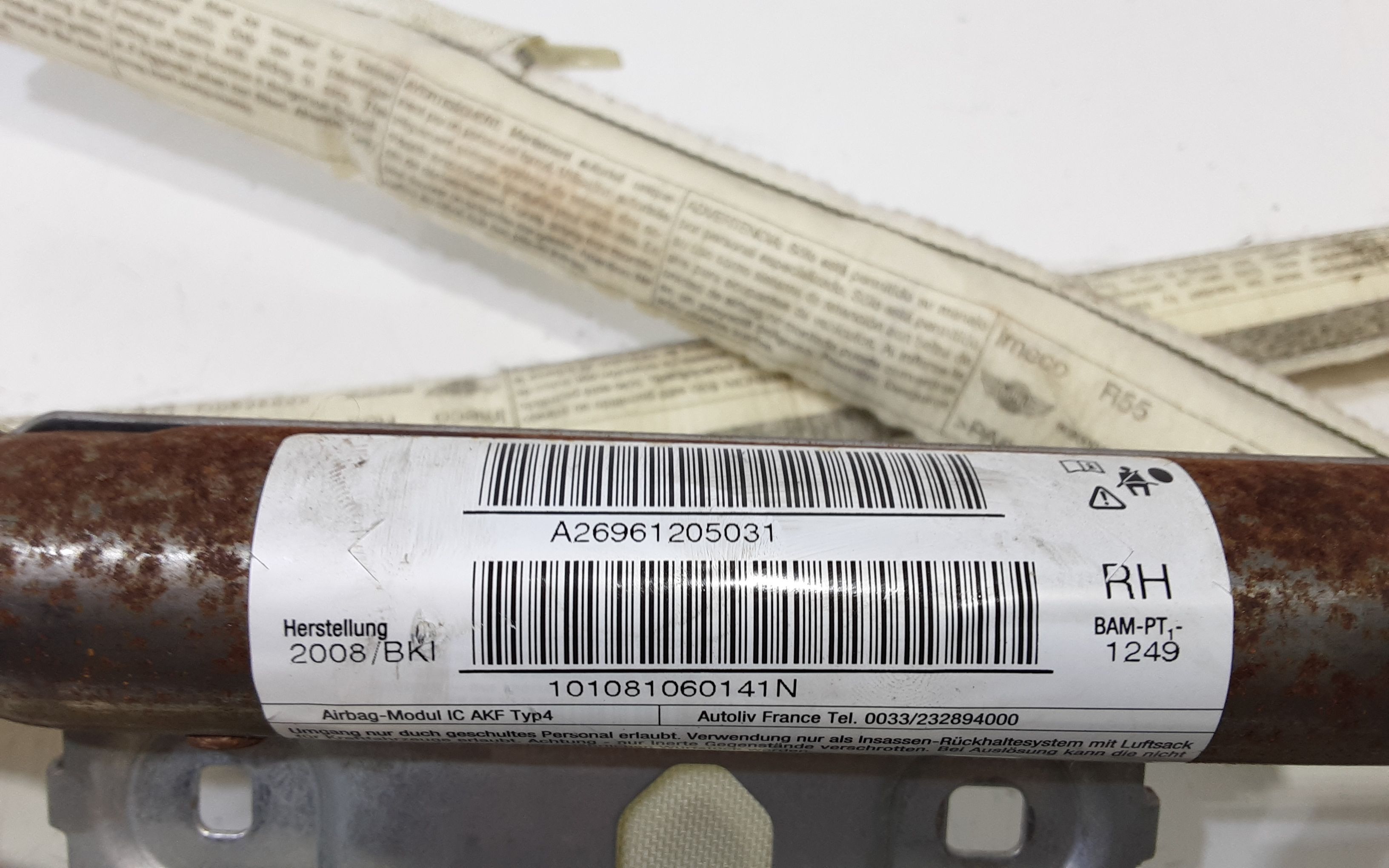 Airbag a tendina laterale passeggero MINI Cooper S