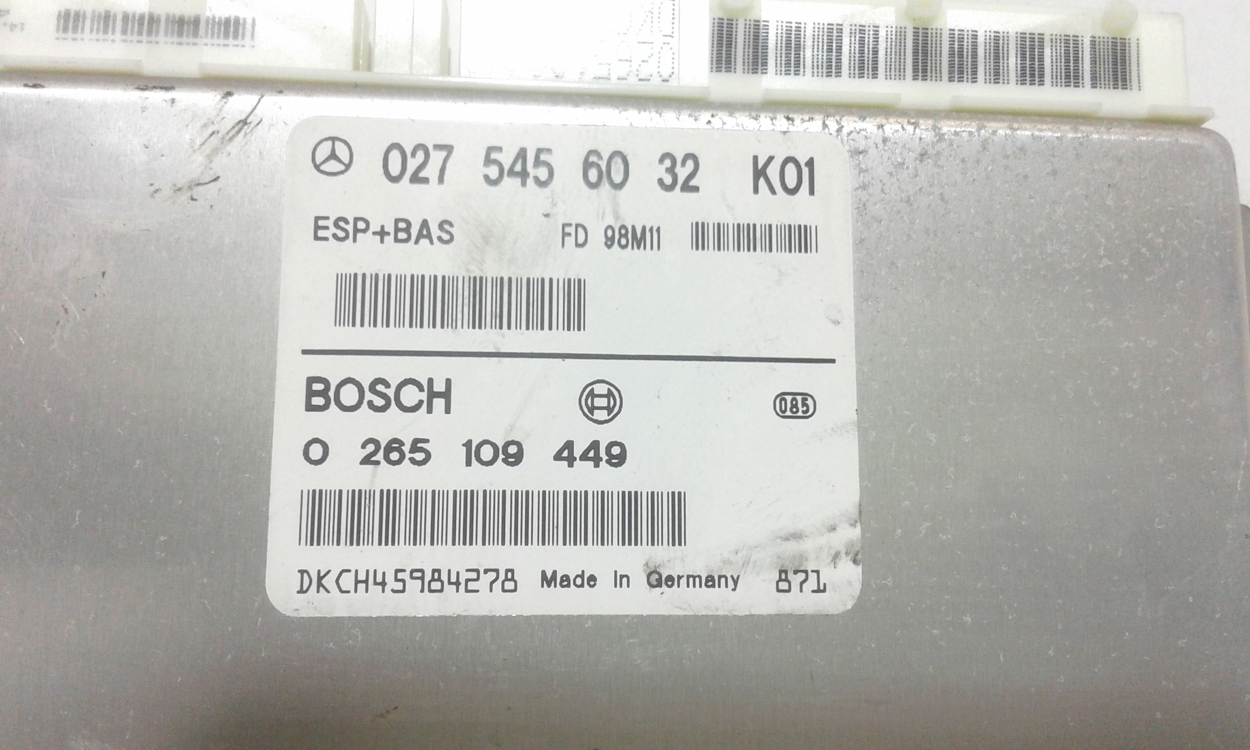 ESP MERCEDES Classe A W168 1 Serie