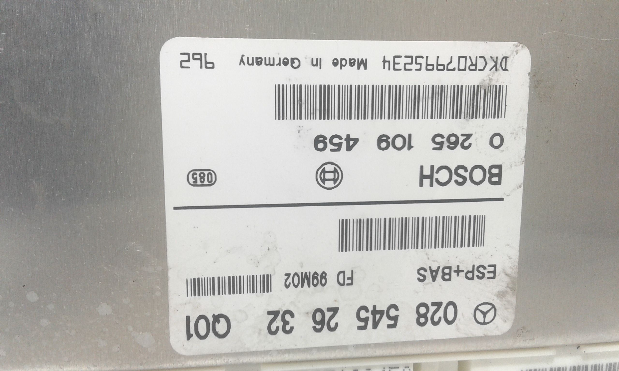 ESP MERCEDES Classe A W168 1 Serie