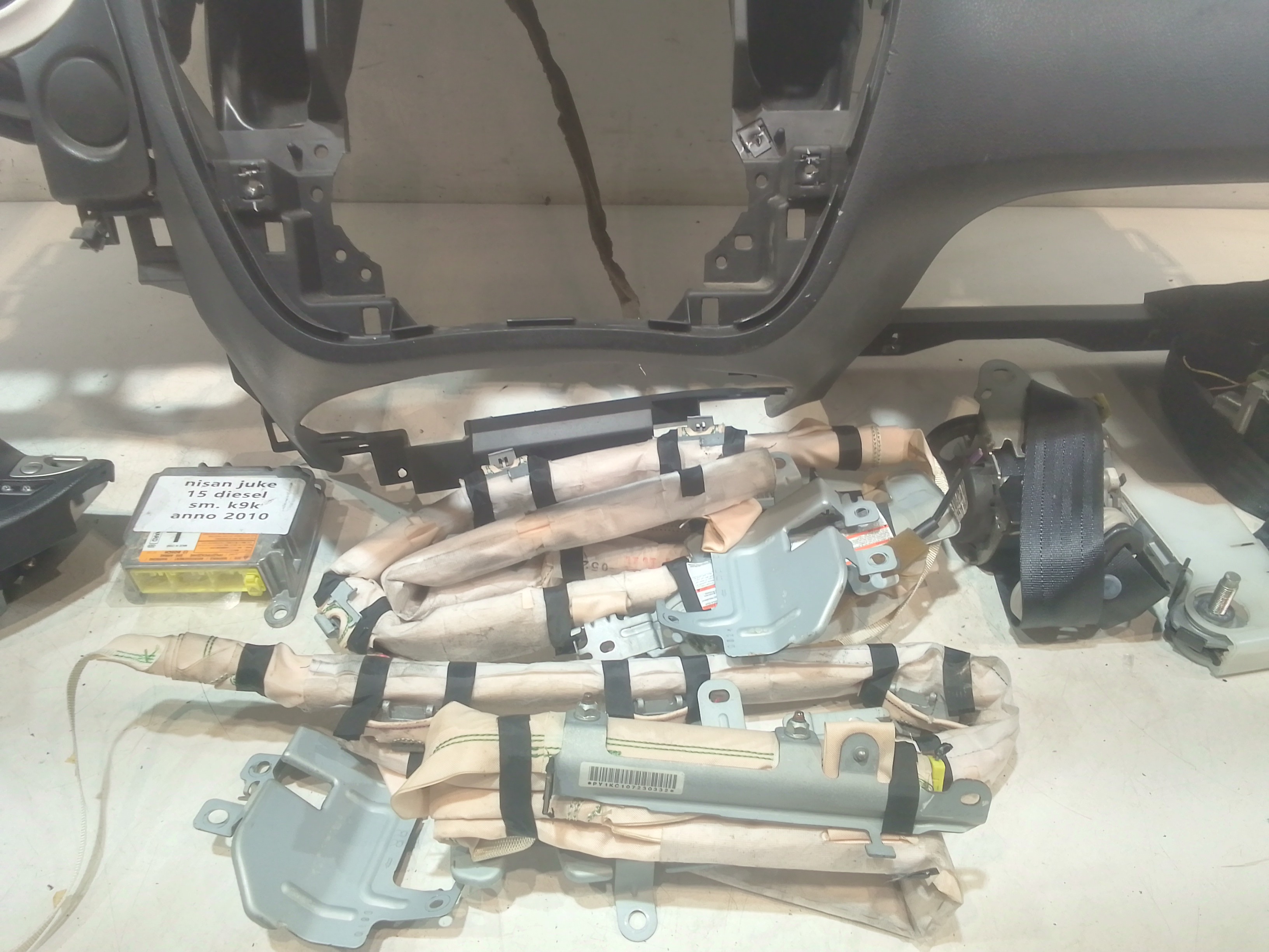 Kit Airbag Completo per Nissan Juke 1 Serie (2010 - 2013)