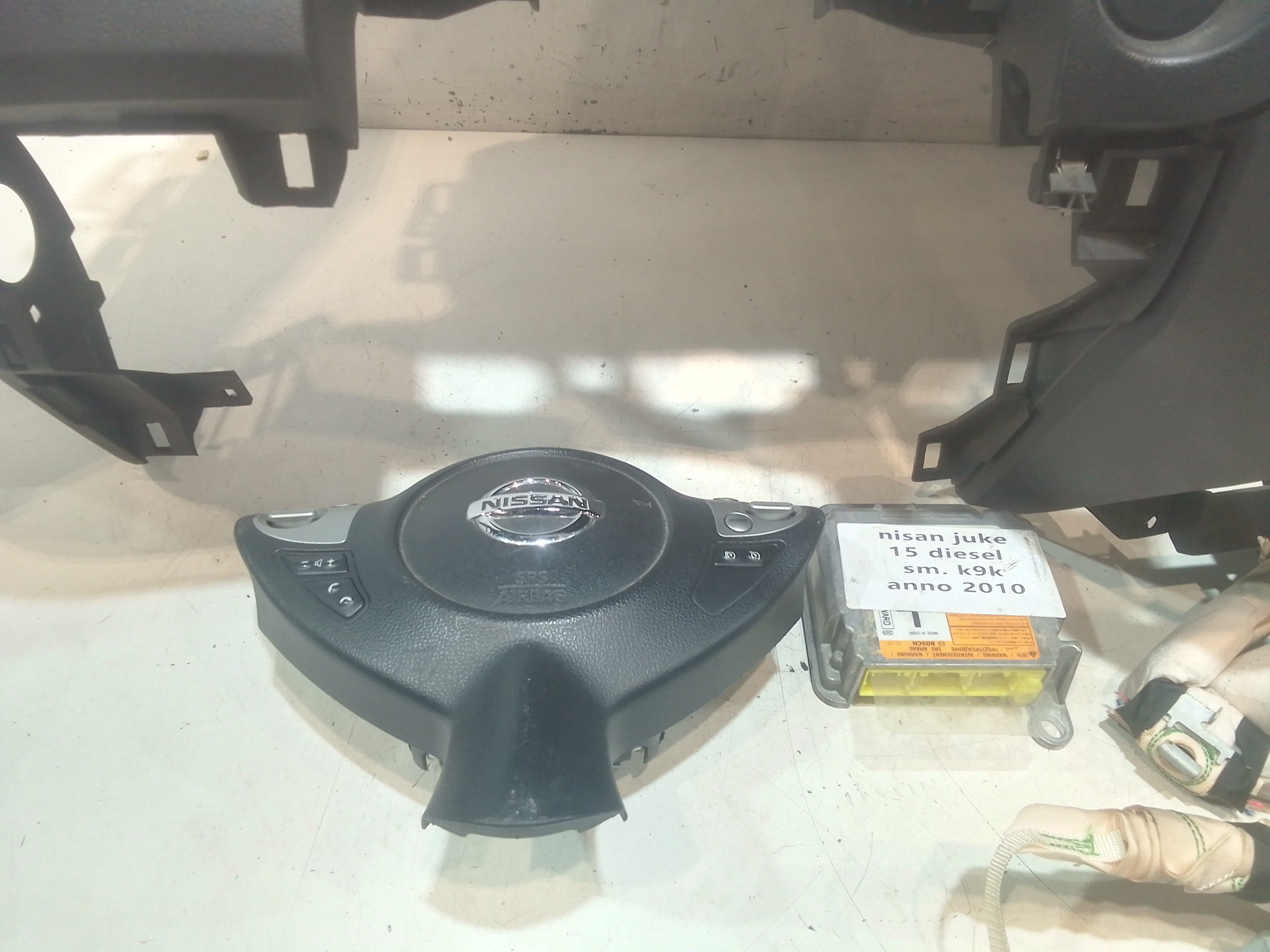 Kit Airbag Completo per Nissan Juke 1 Serie (2010 - 2013)