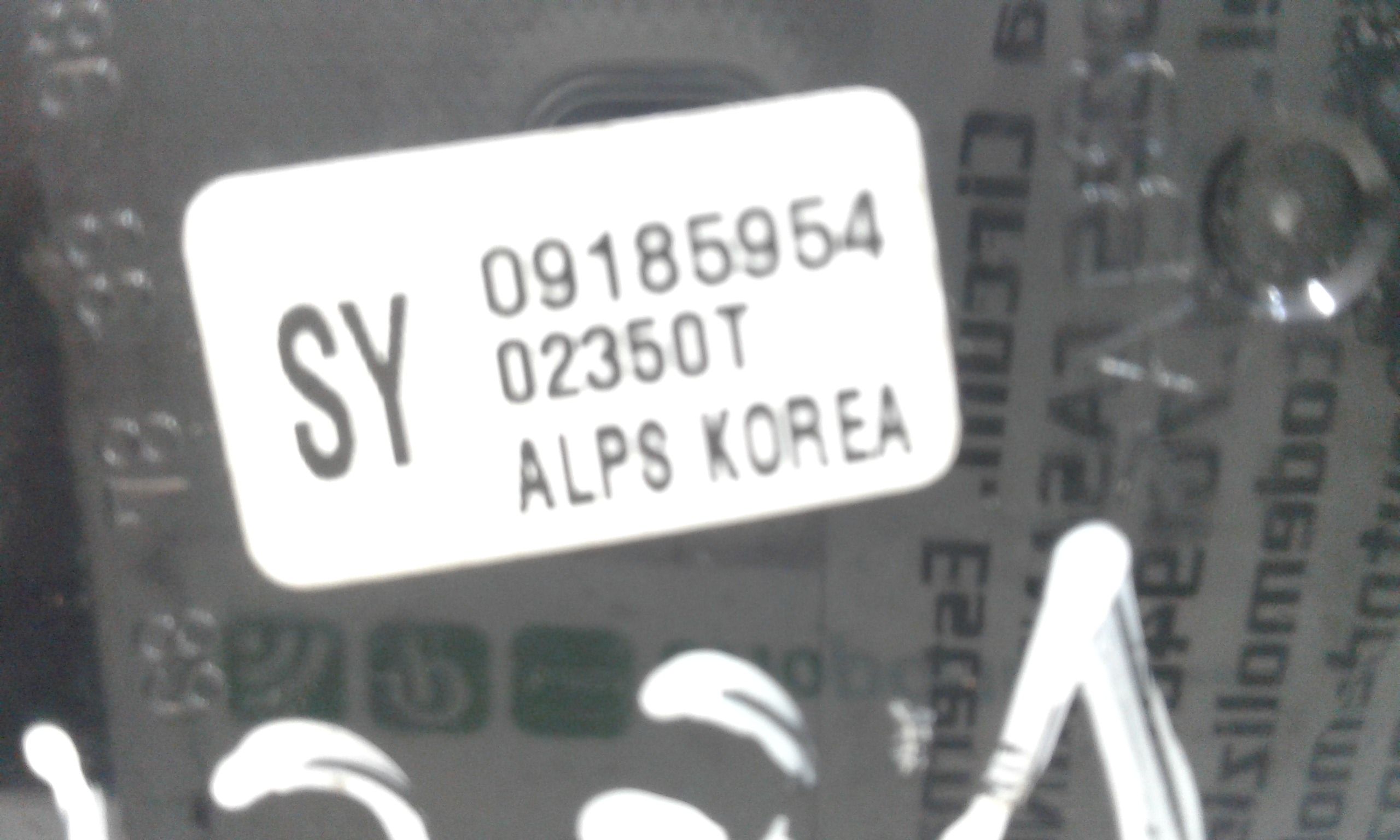 Pulsantiera Anteriore Sinistra Guida OPEL Vectra C Berlina