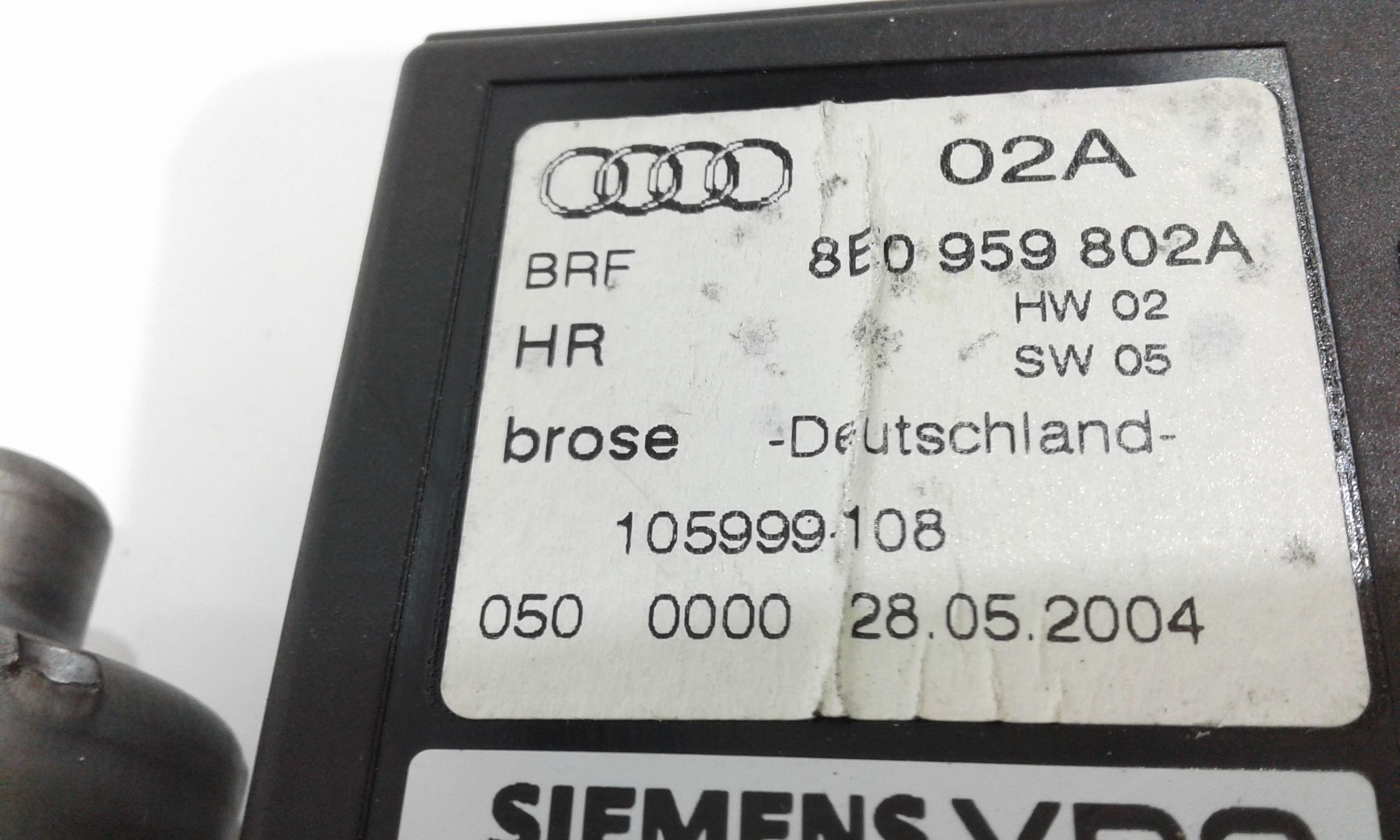 Motorino Alzavetro posteriore destra AUDI A4 Avant 2 Serie