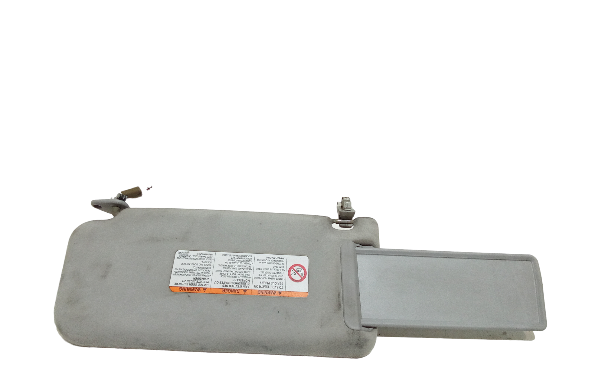 Parasole aletta Lato Passeggero per Mitsubishi Pajero 5 Serie (2003 - 2006)