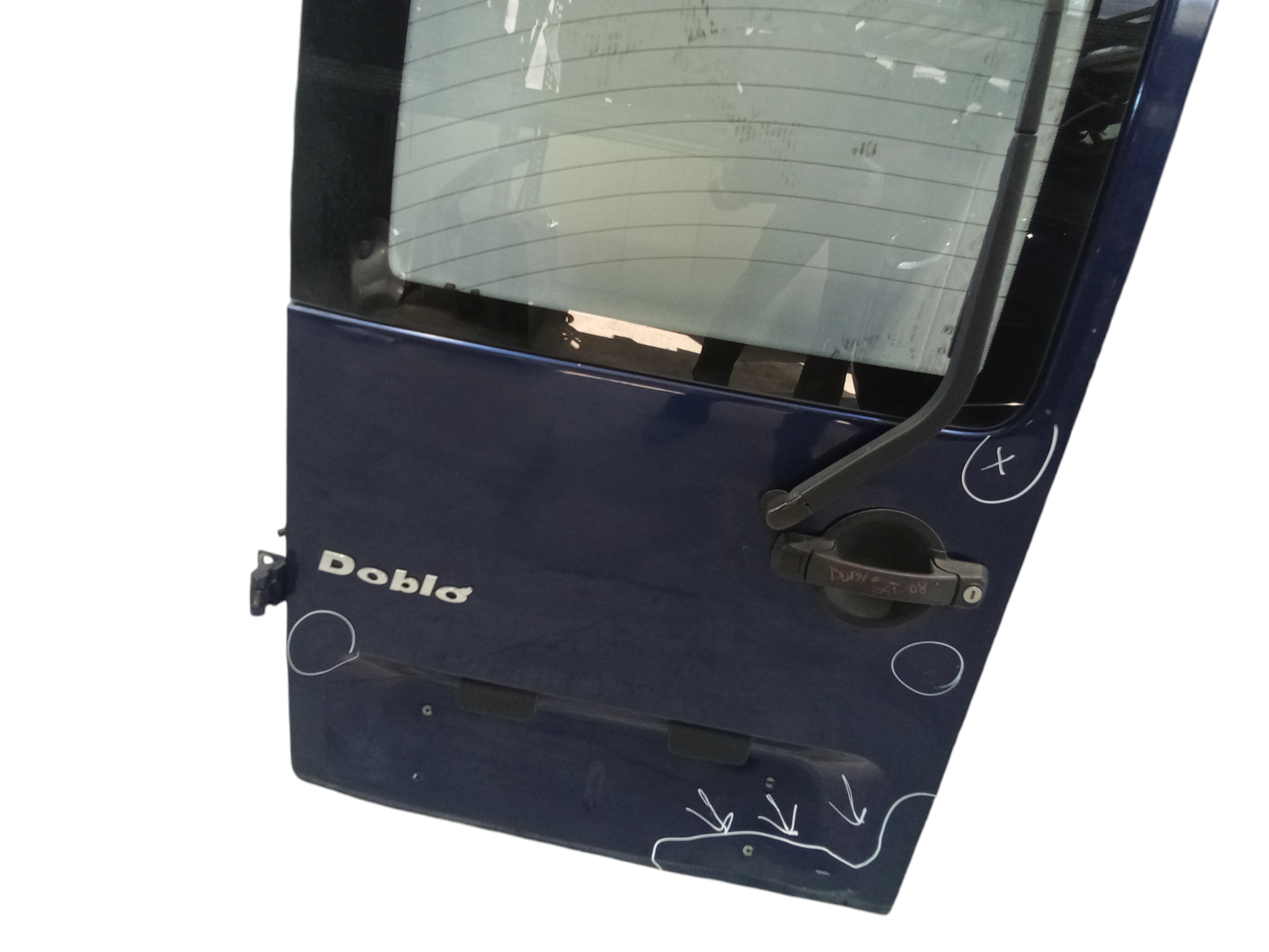 Porta carico posteriore a battente SX lato guida vetrata per Fiat Dobl Serie (09>) (2009 - In produzione)