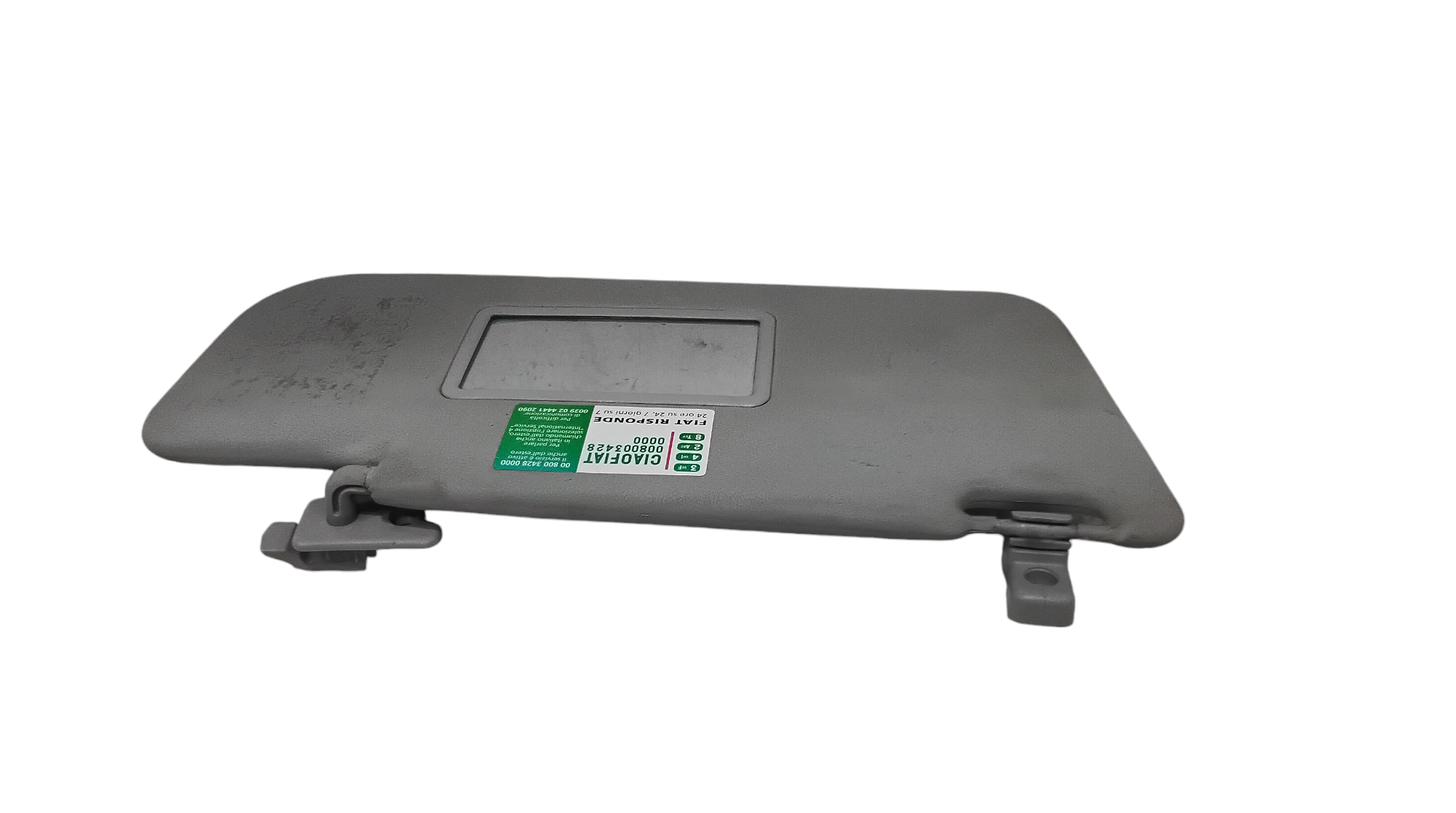 Parasole aletta Lato Passeggero per Fiat Panda 2 Serie (2003 - 2010)