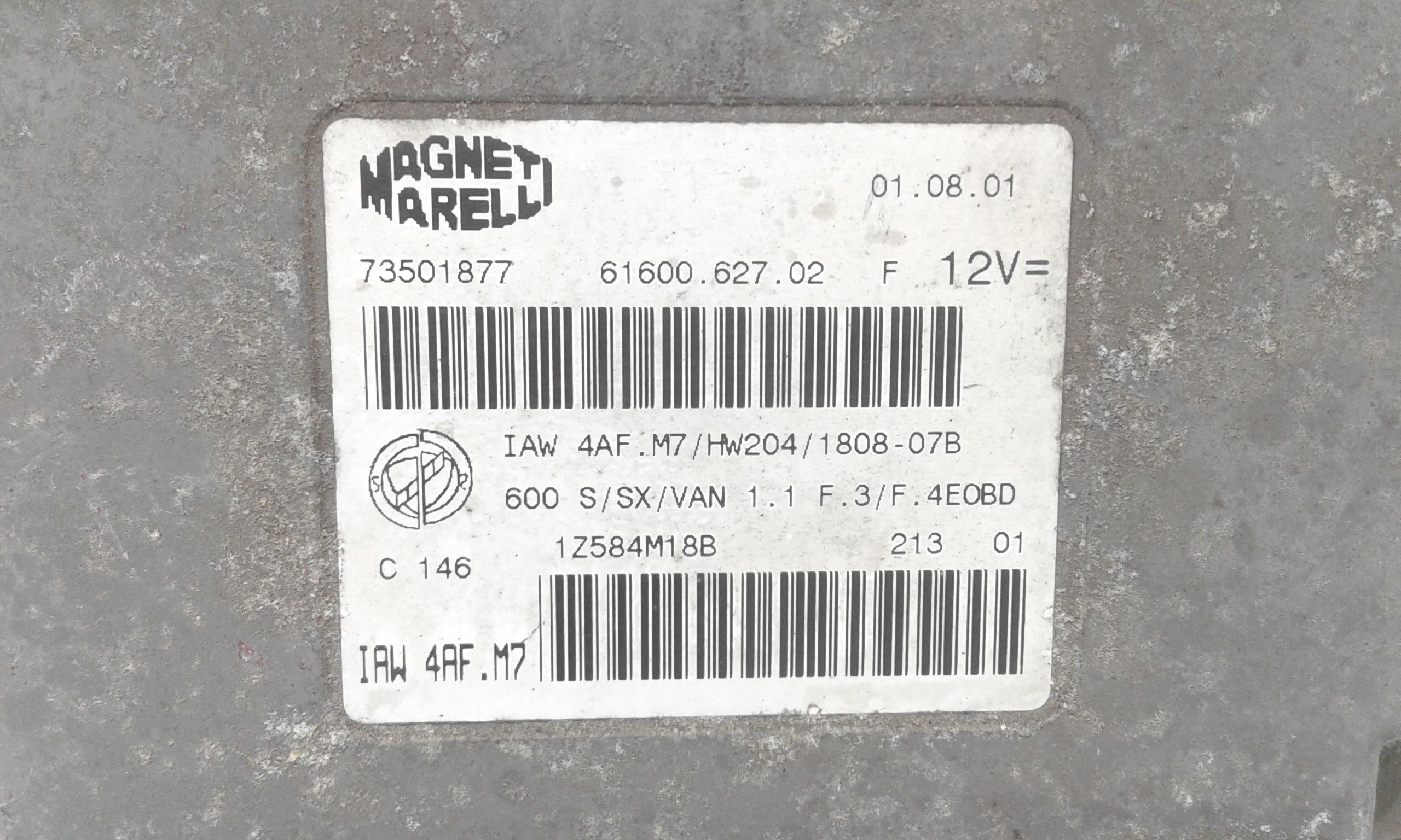 Centralina motore FIAT Seicento 2 Serie