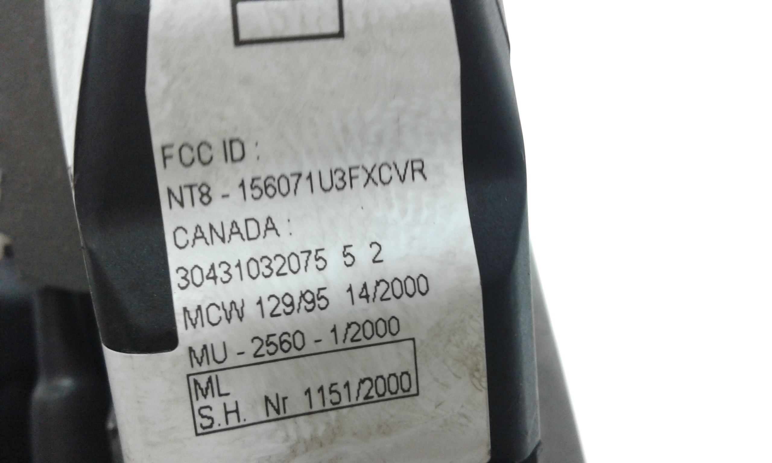 Blocchetto Accensione TOYOTA Corolla Berlina 3 Serie 3-5P