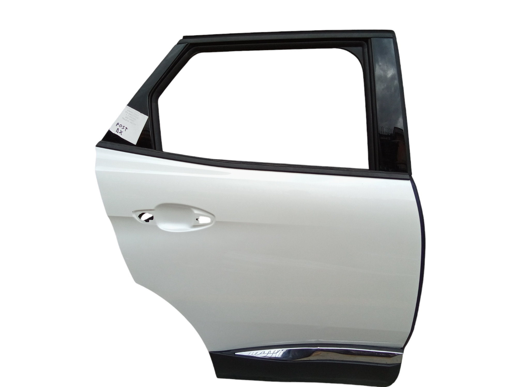 Portiera Posteriore Destra per Peugeot 3008 Serie (16>) (2016 - In produzione)
