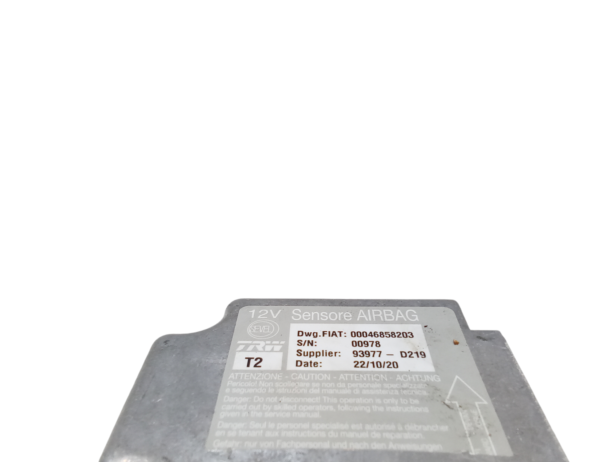 Centralina Airbag per Peugeot Boxer 4 Serie (2011 - In produzione)