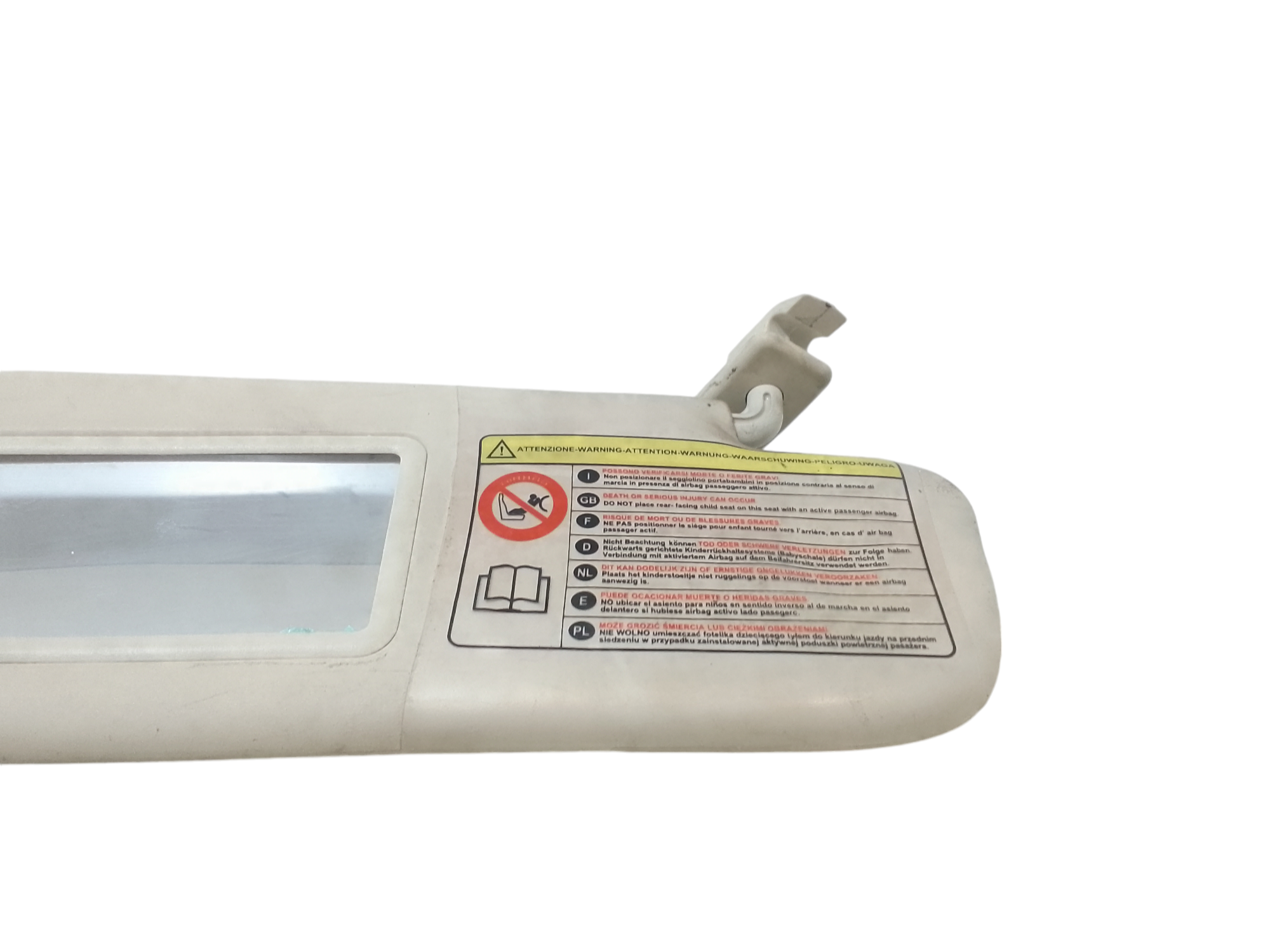 Parasole aletta Lato Passeggero per Fiat 500 Serie (07>14) (2007 - 2014)