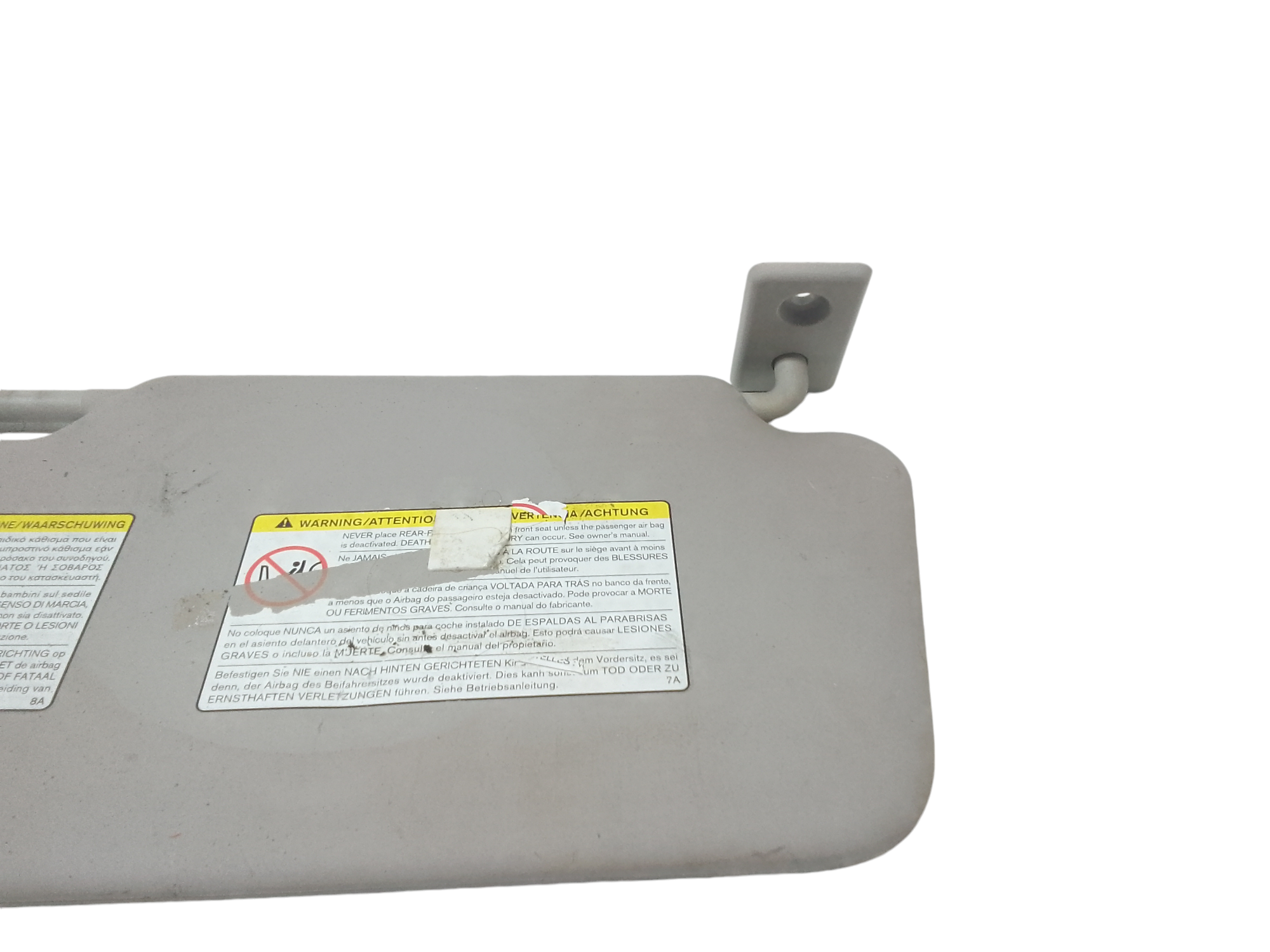 Parasole aletta Lato Passeggero per Nissan Micra 7 Serie (2010 - 2016)