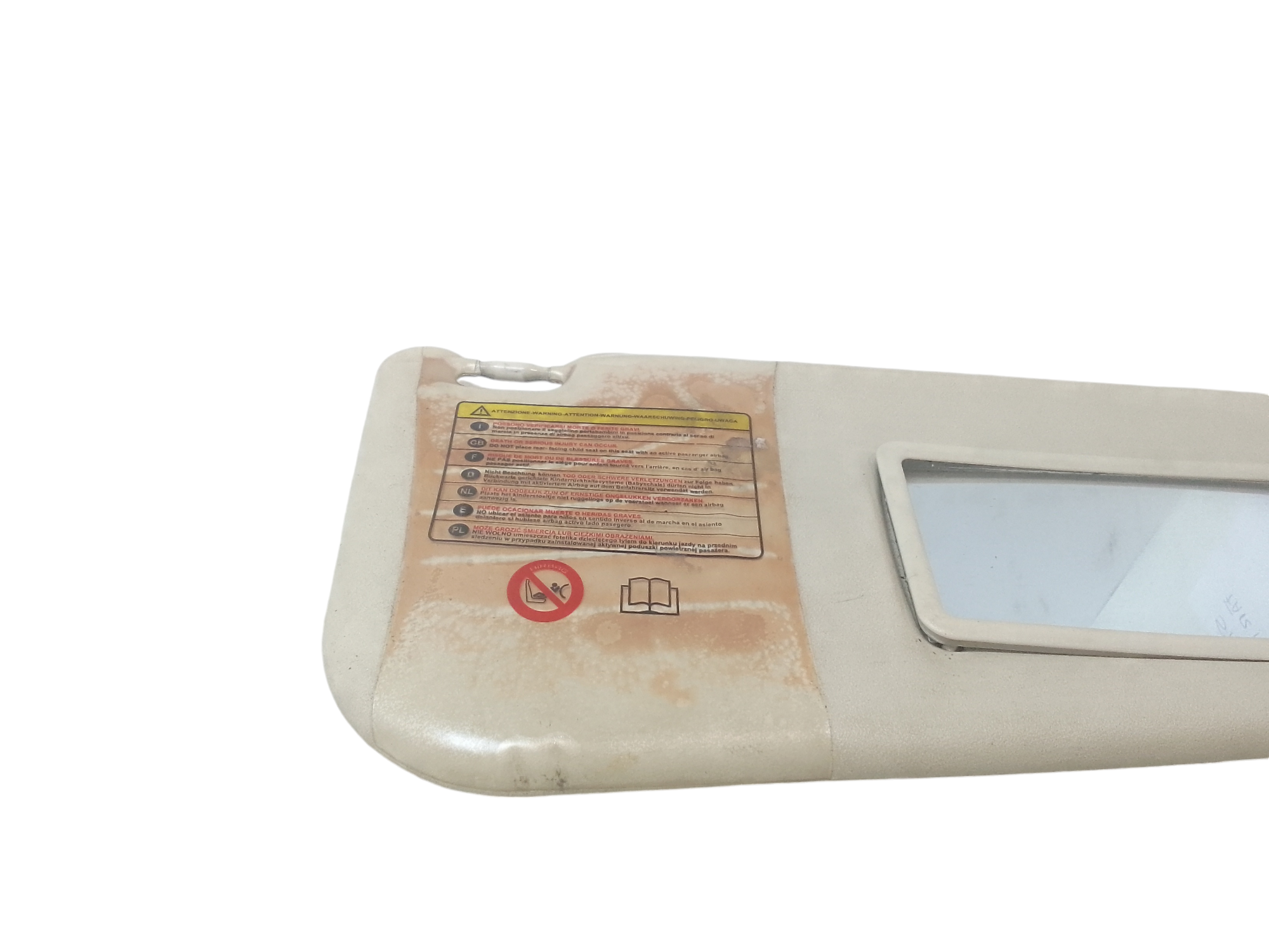 Parasole aletta Lato Passeggero per Fiat Grande Punto 1 Serie (2005 - 2008)