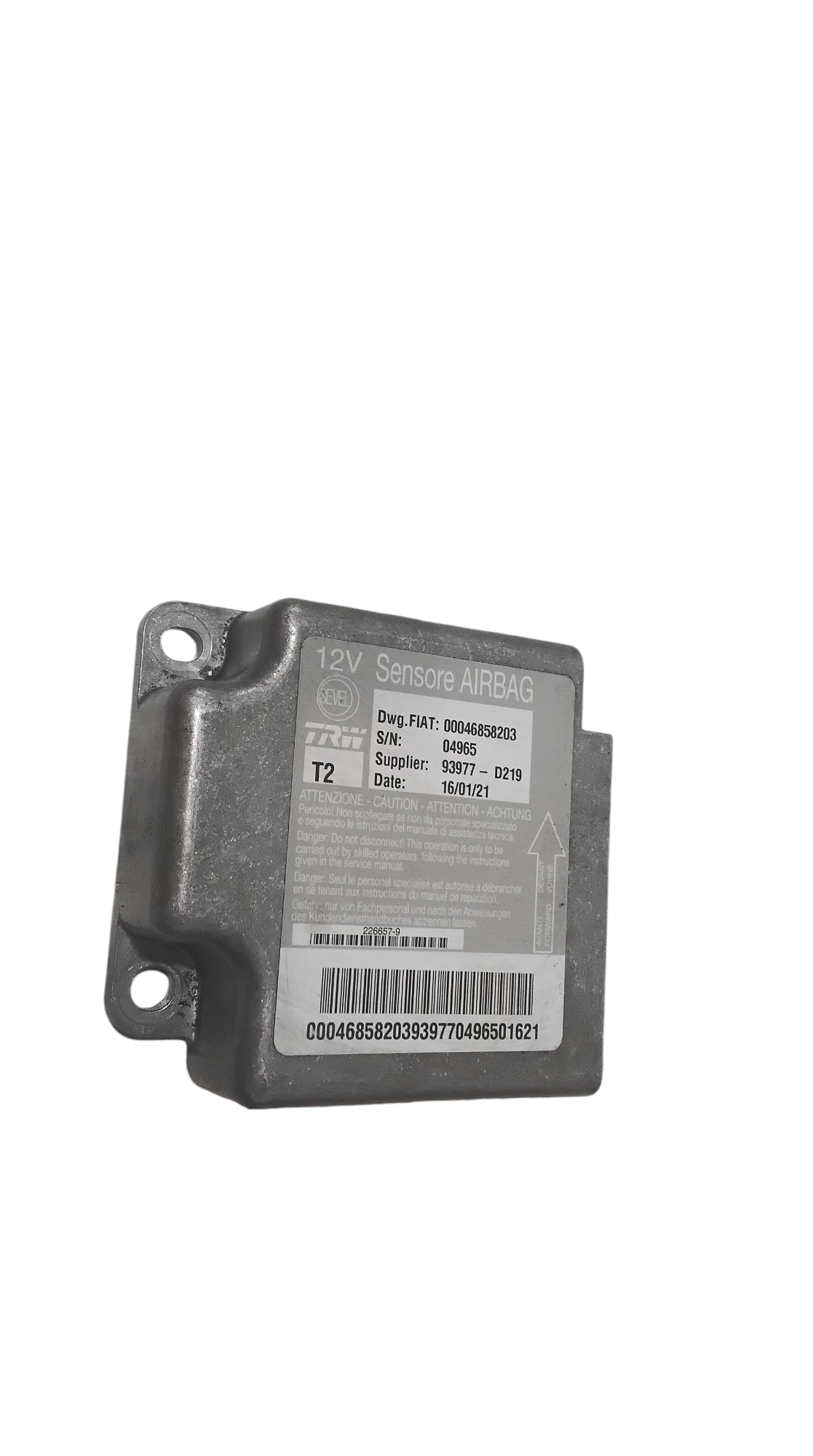 Centralina Airbag per Peugeot Boxer 4 Serie (2011 - In produzione)