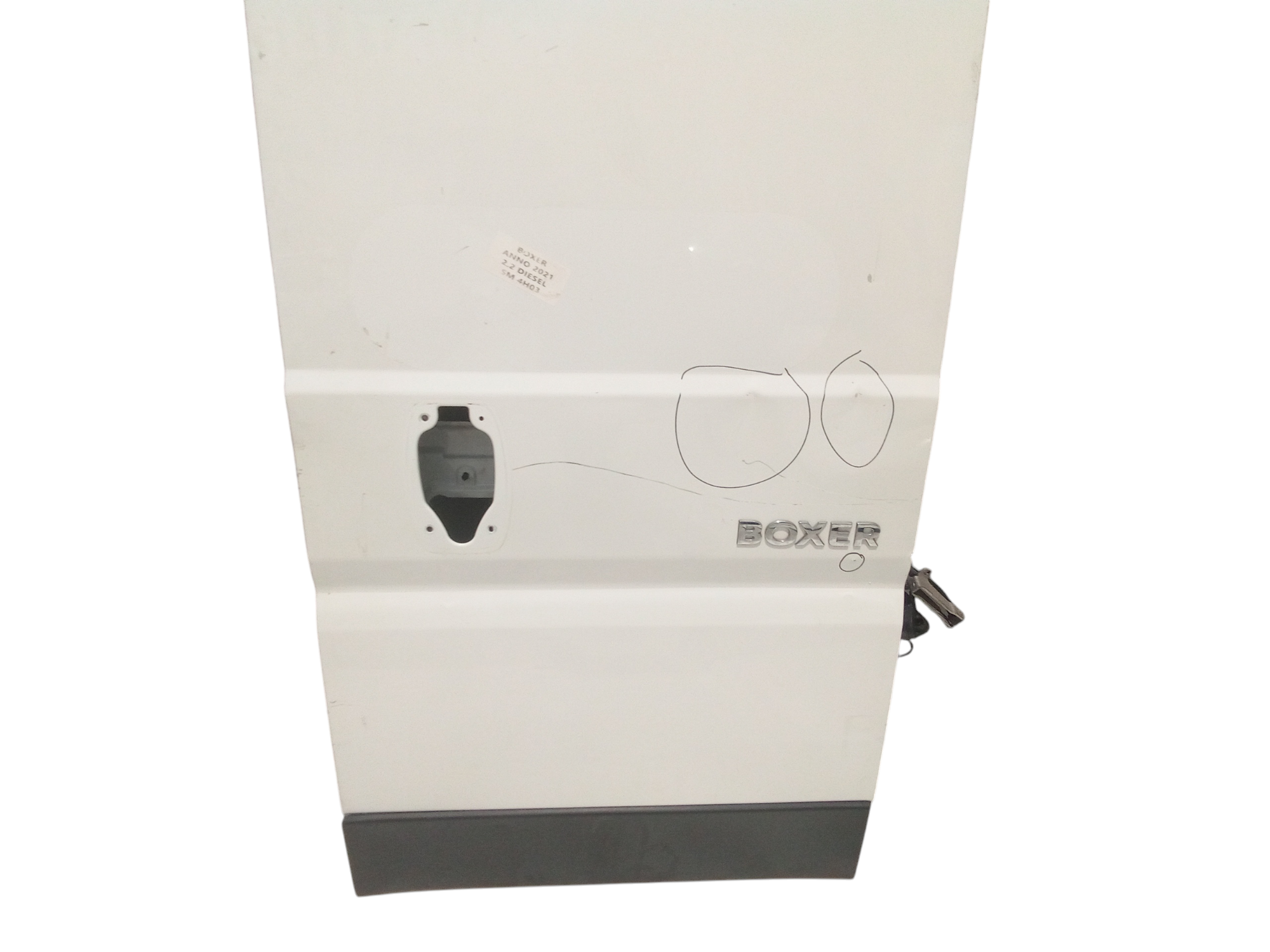 Porta carico posteriore a battente DX lato passeggero Non ve per Peugeot Boxer 4 Serie (2011 - In produzione)