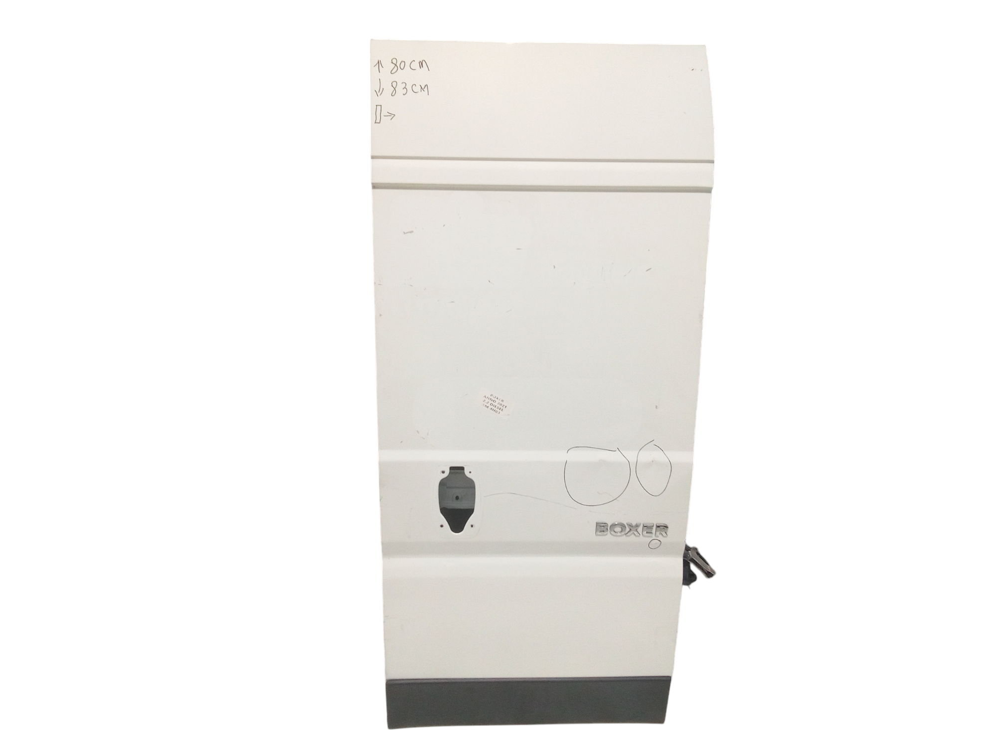 Porta carico posteriore a battente DX lato passeggero Non ve per Peugeot Boxer 4 Serie (2011 - In produzione)