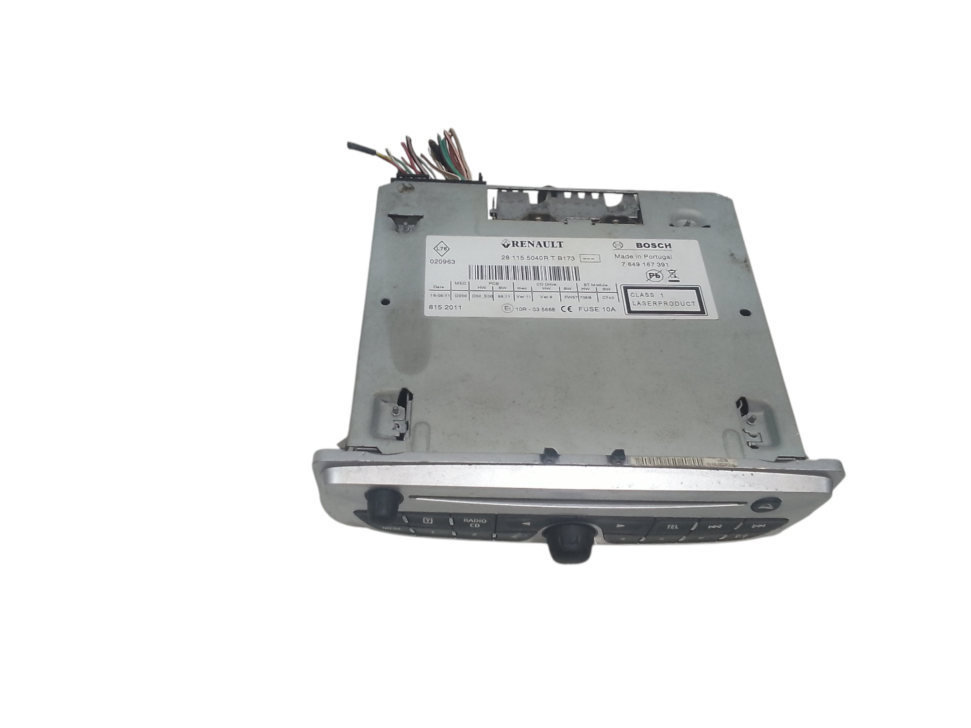 Autoradio per Renault Megane Iii Grand Tour (08>15) (2008 - 2015)