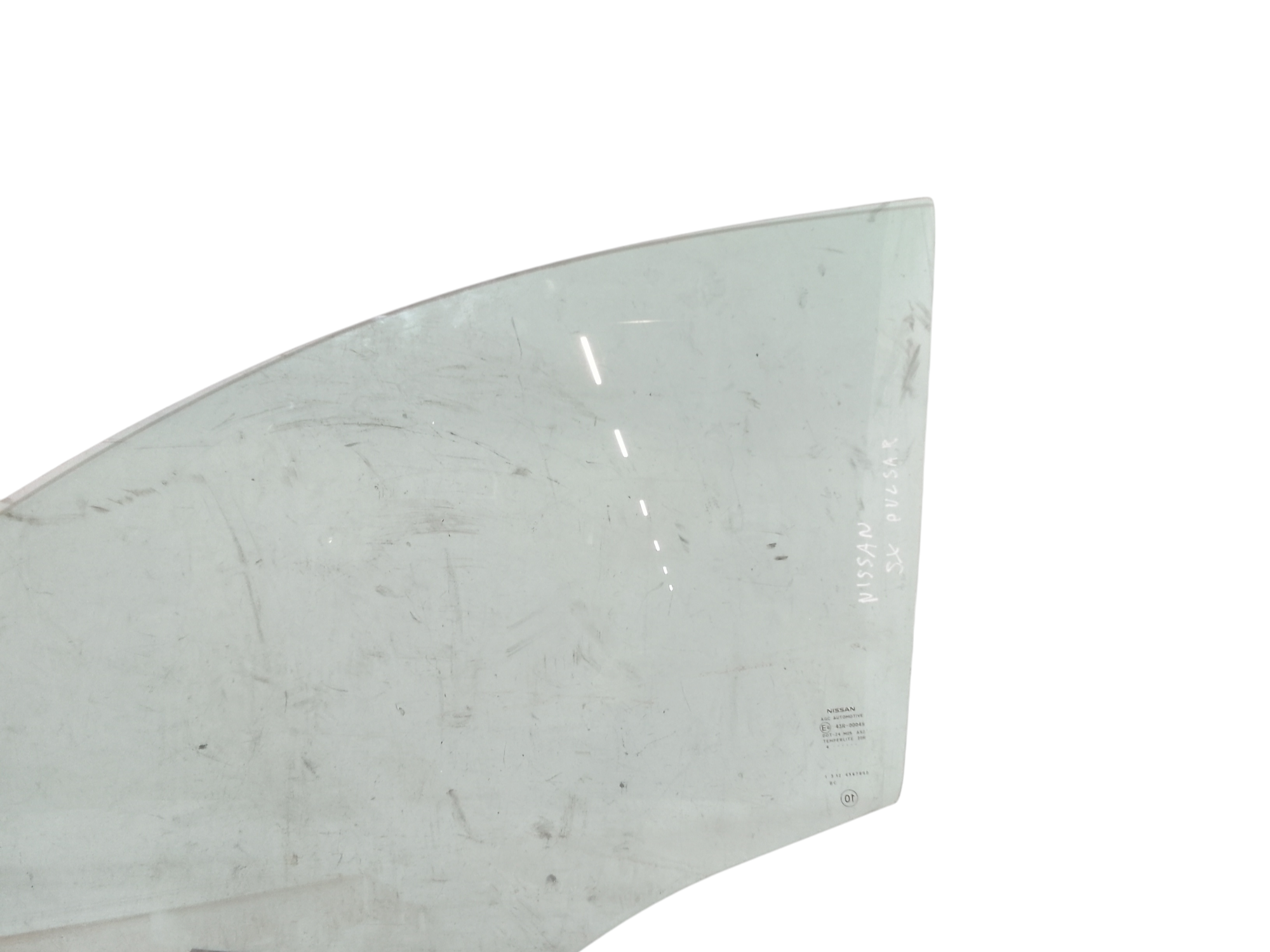 Vetro scendente anteriore Sinistro per Nissan Pulsar (2014 - 2018)