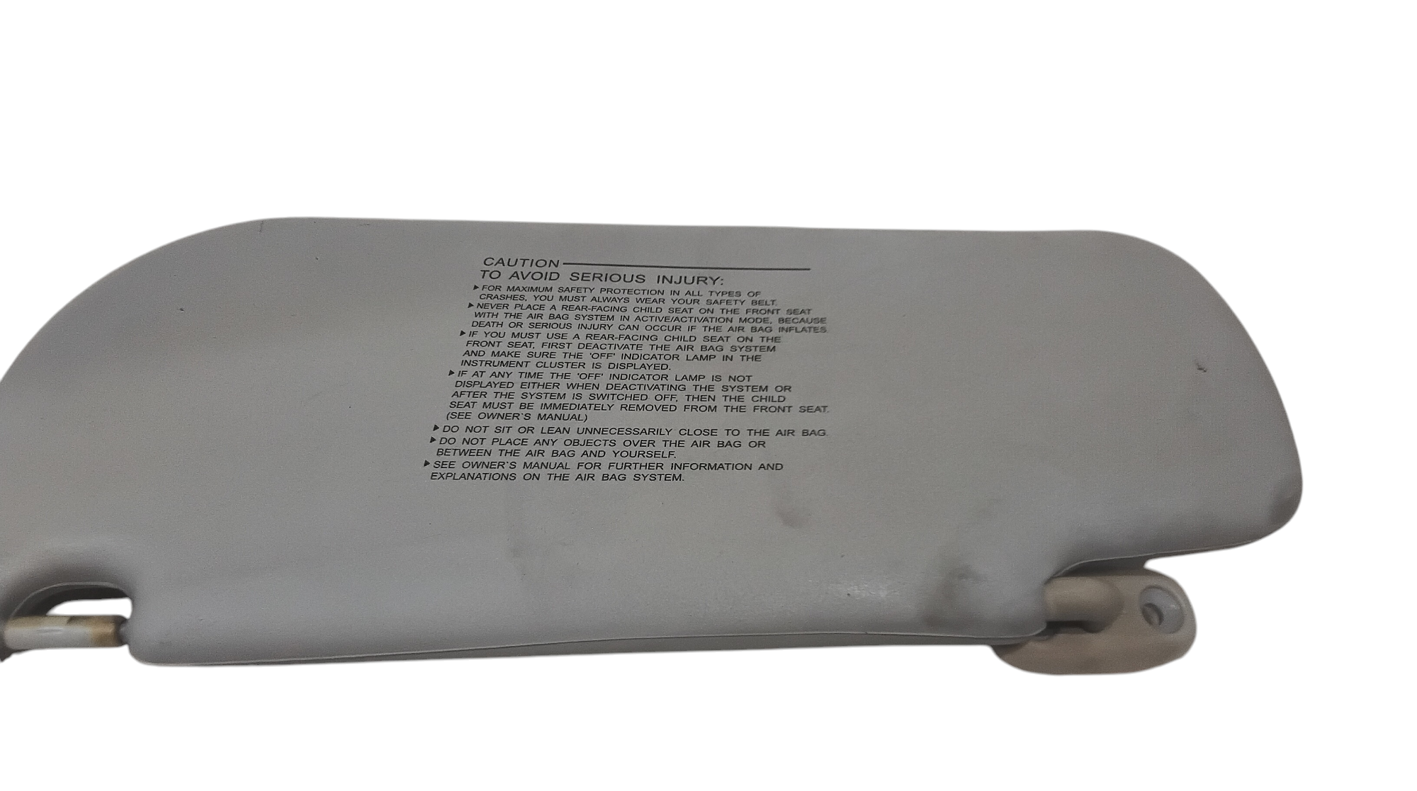 Parasole aletta Lato Passeggero per Kia Picanto 1 Serie (2004 - 2008)