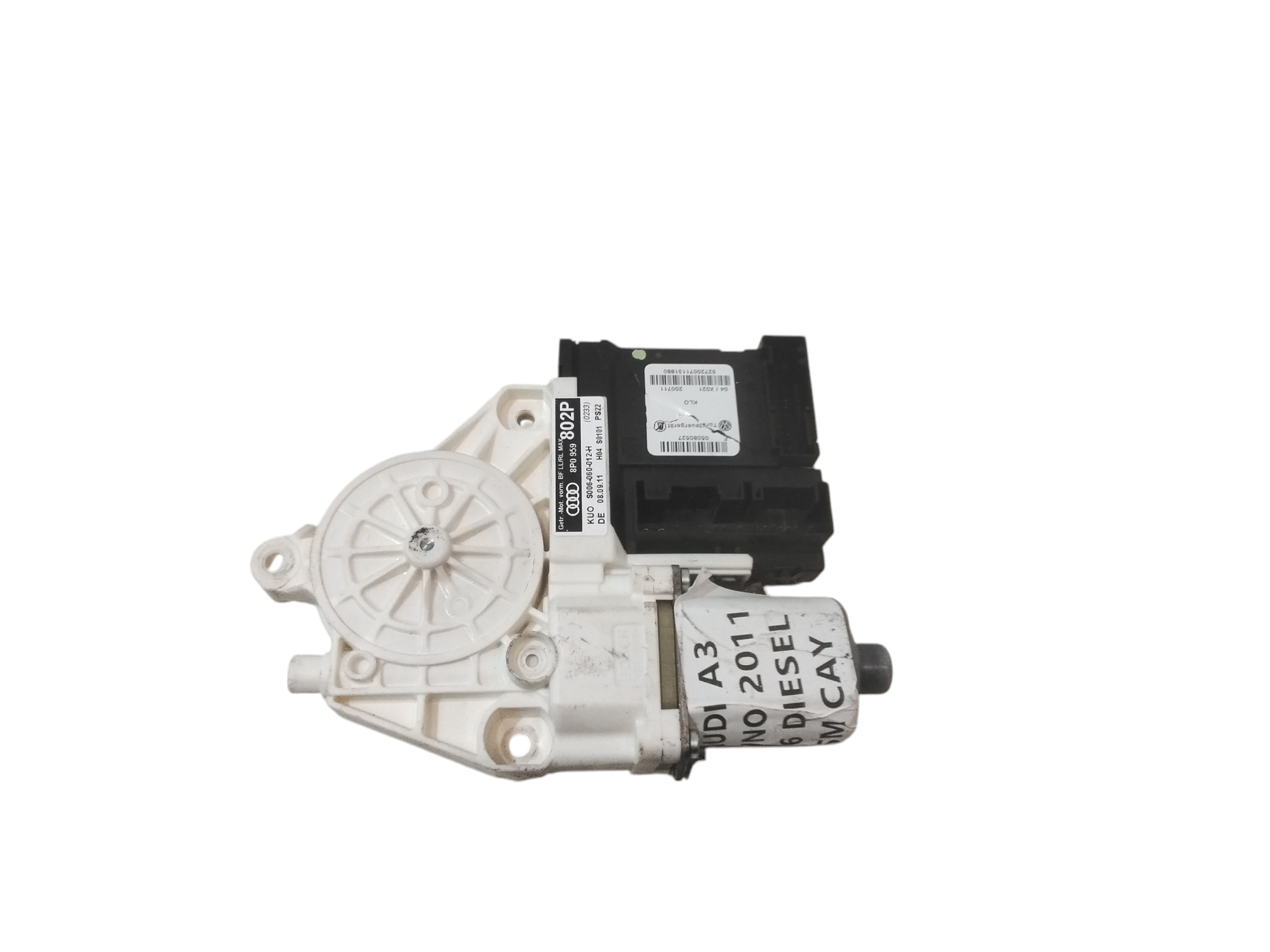 Motorino Alzavetro anteriore destra per Audi A3 Sportback (8pa) (08>12) (2008 - 2012)