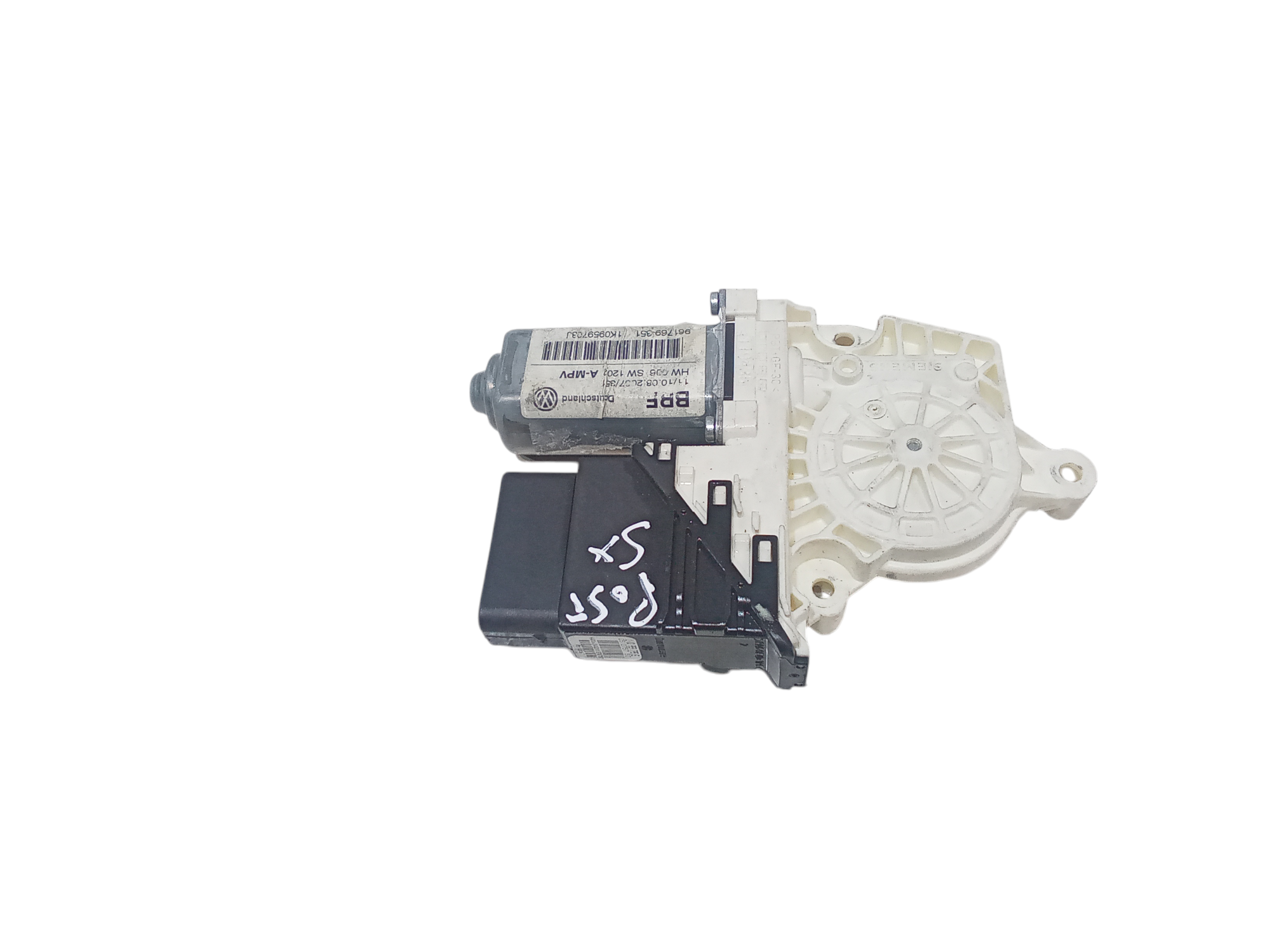 Motorino Alzavetro posteriore Sinistro per Volkswagen Touran 2 Serie (2007 - 2010)