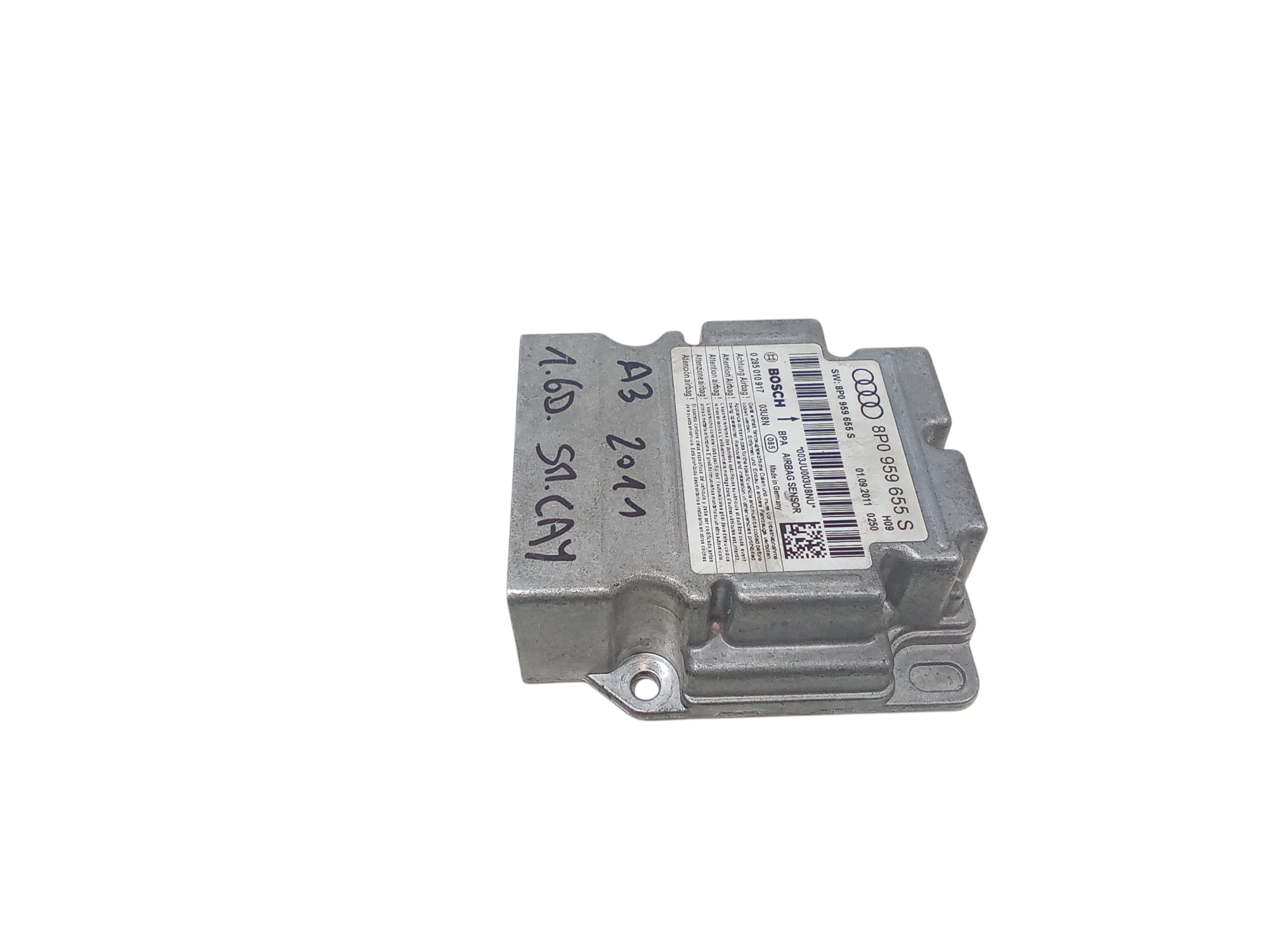 Centralina Airbag per Audi A3 Sportback (8pa) (08>12) (2008 - 2012)