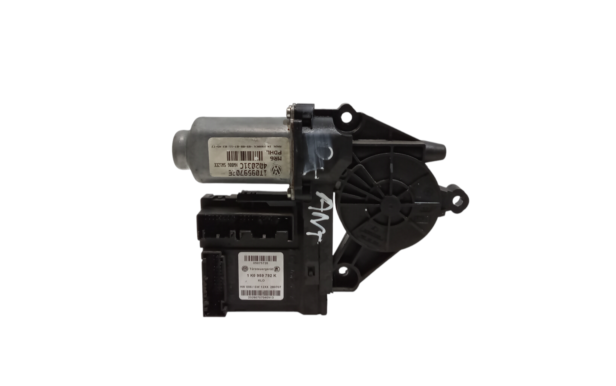 Motorino Alzavetro anteriore destra per Volkswagen Touran 2 Serie (2007 - 2010)