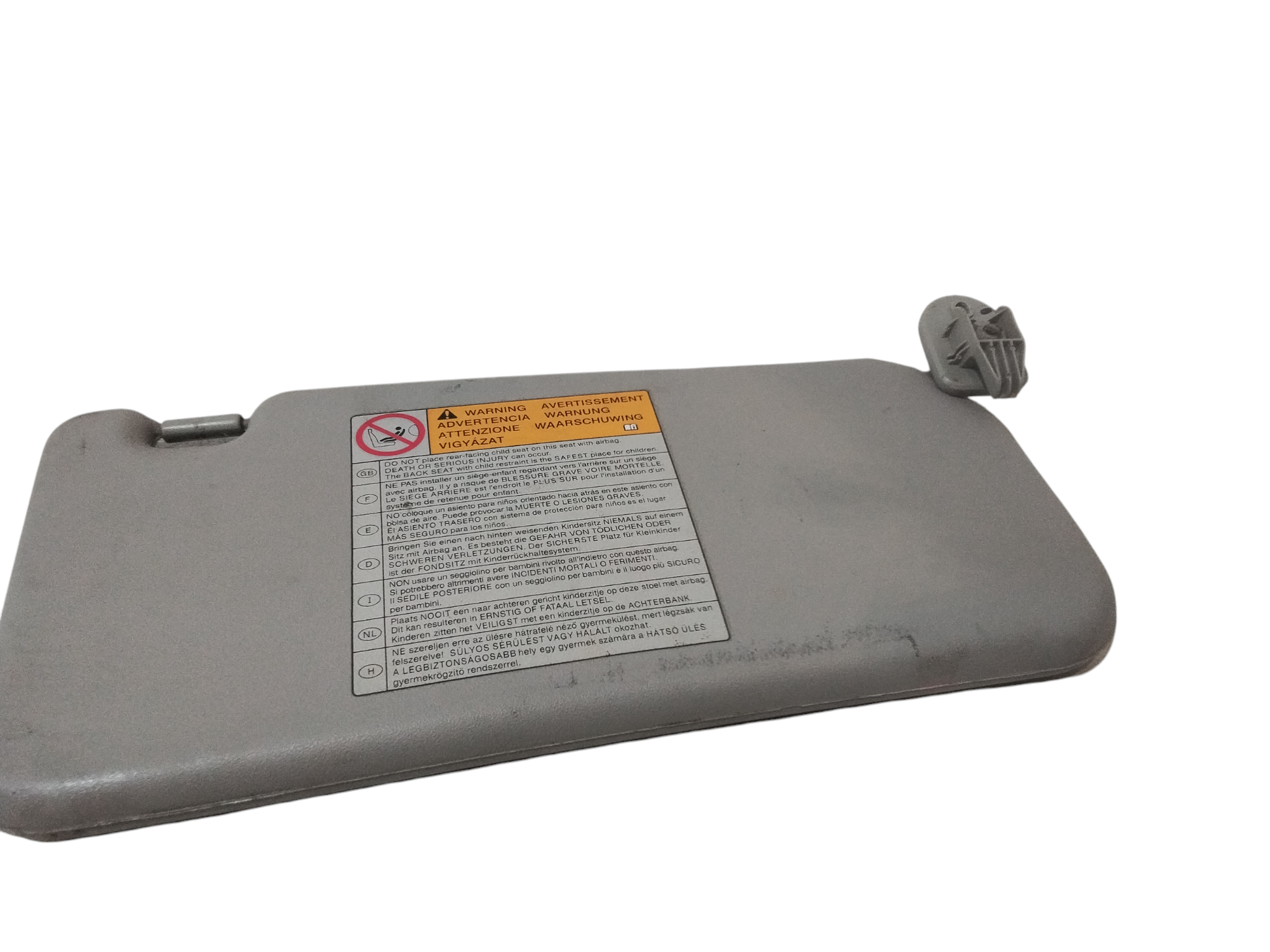 Parasole aletta Lato Passeggero per Nissan Pixo 1 Serie (2009 - 2013)