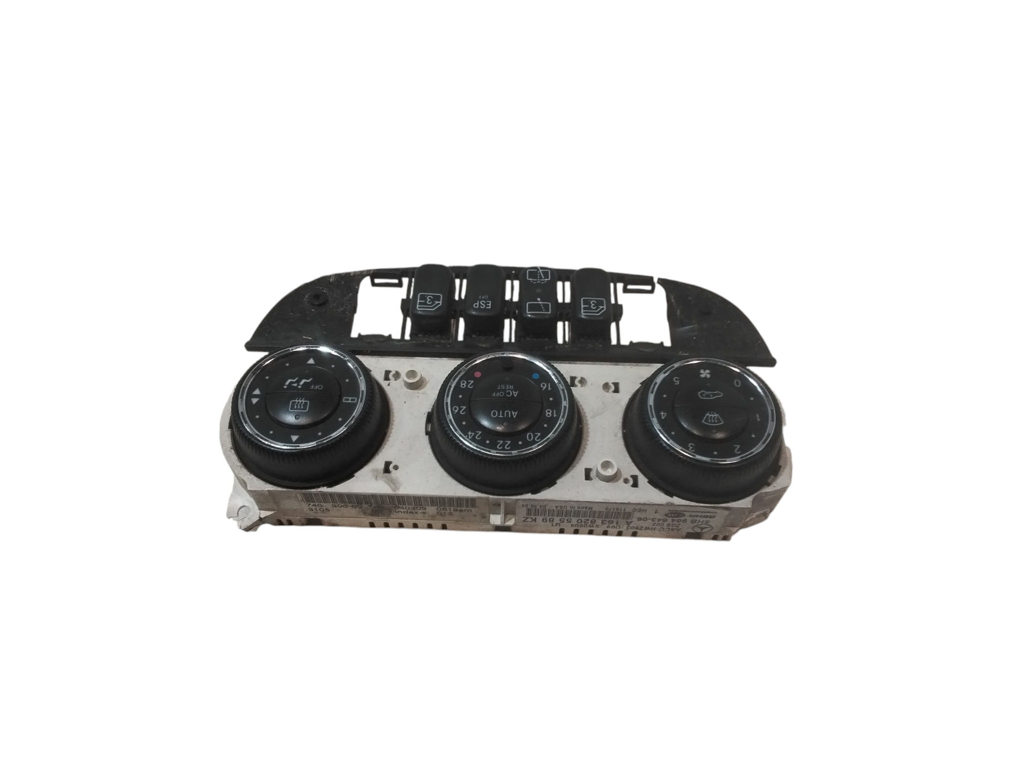 Comandi Clima per Mercedes Ml W163 2 Serie (2002 - 2005)